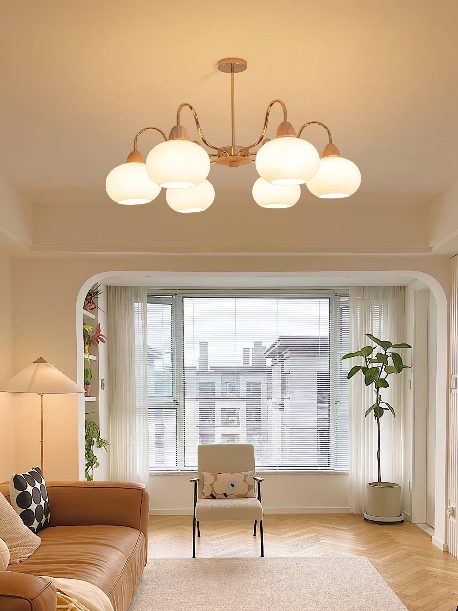 Zevena Glass Chandelier - Blowlighting