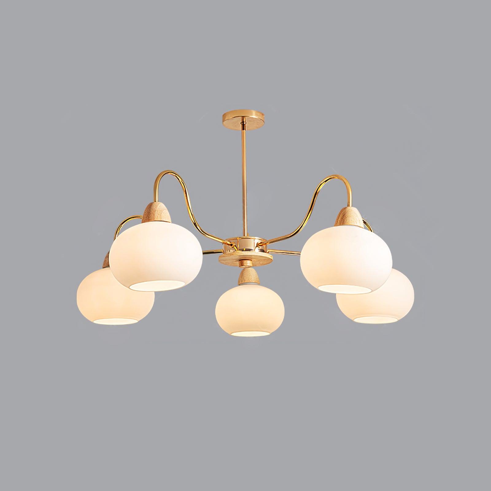 Zevena Glass Chandelier - Blowlighting