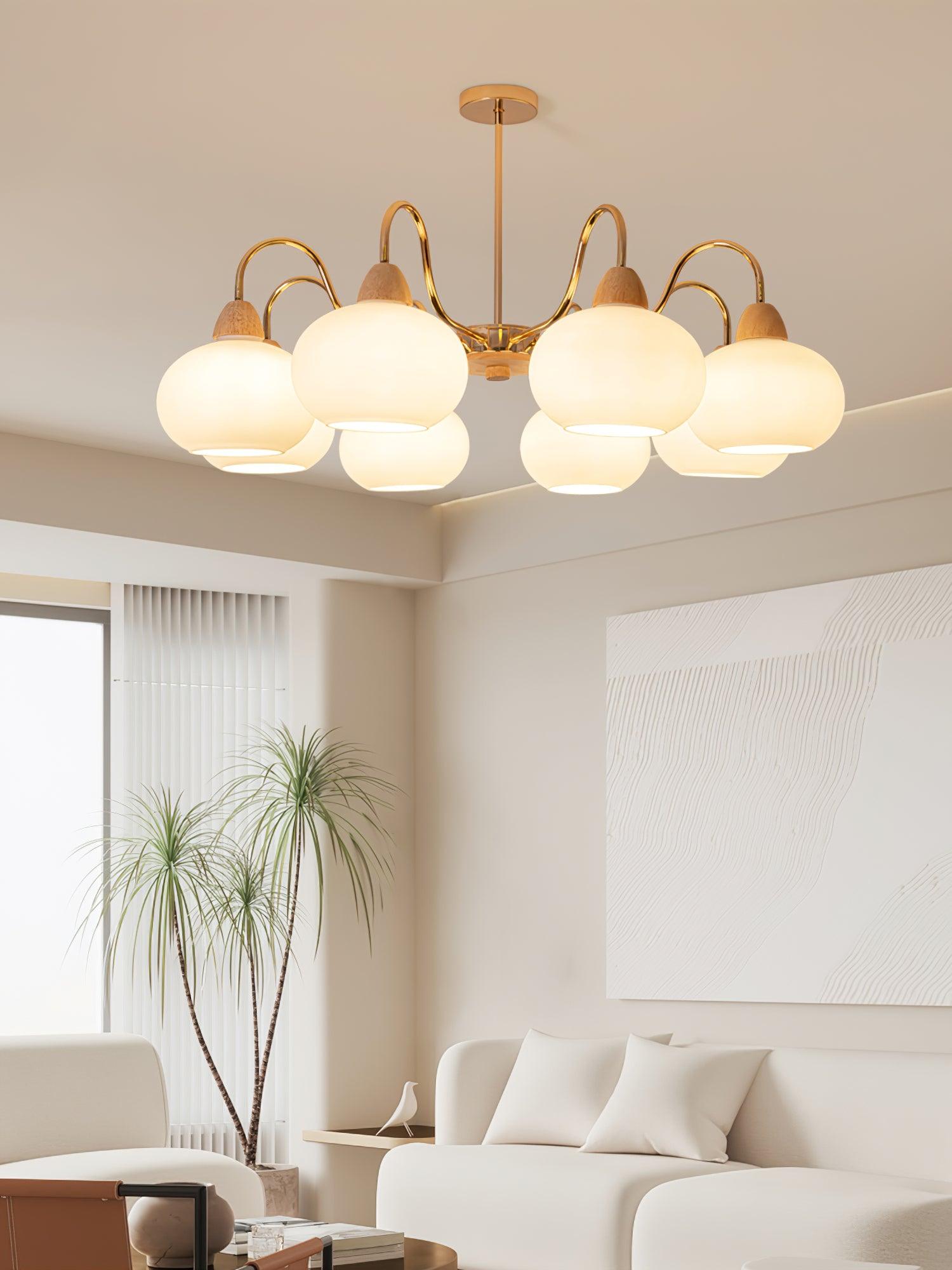 Zevena Glass Chandelier - Blowlighting
