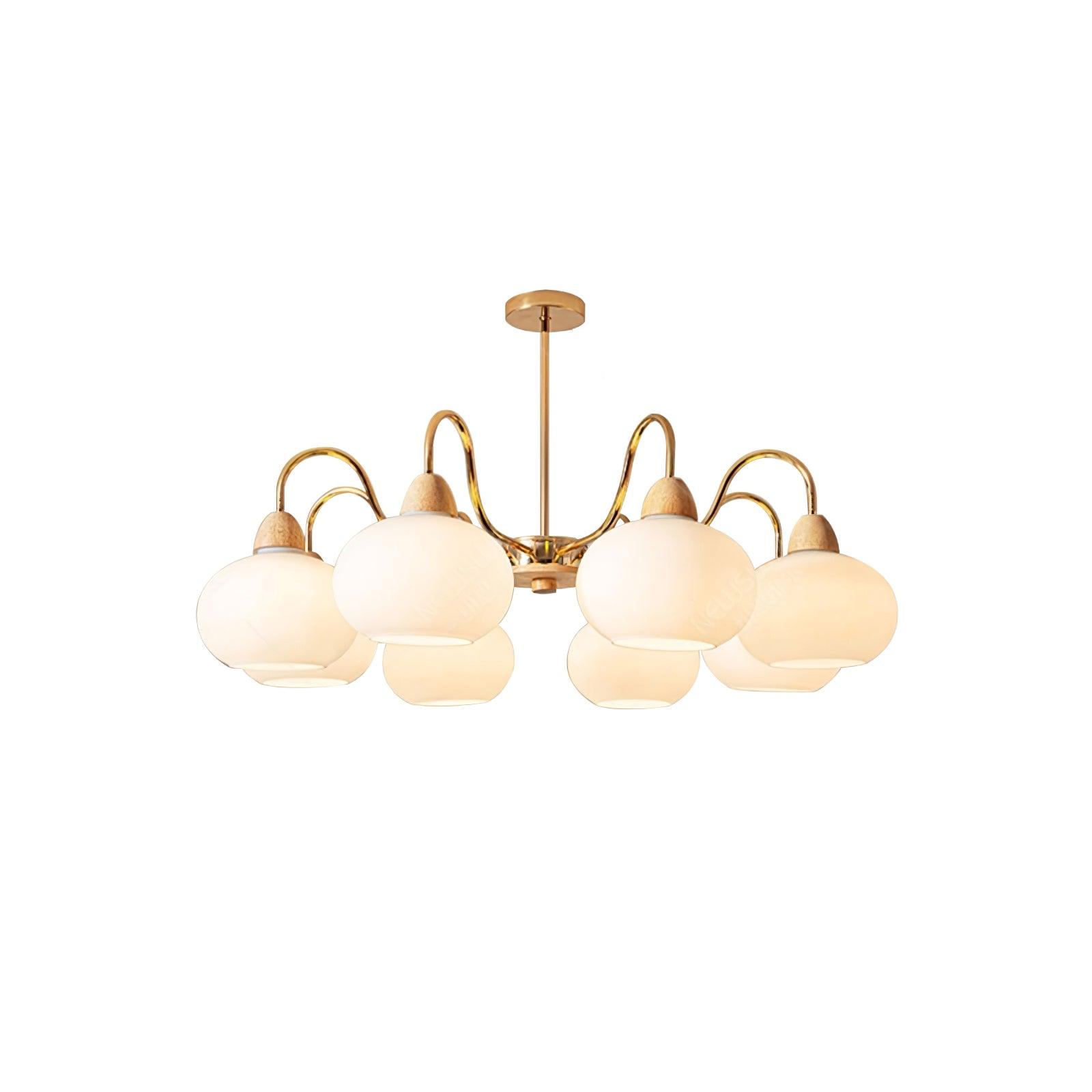 Zevena Glass Chandelier - Blowlighting