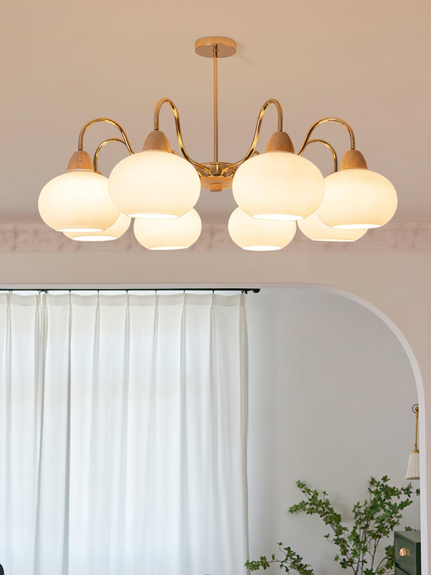 Zevena Glass Chandelier - Blowlighting