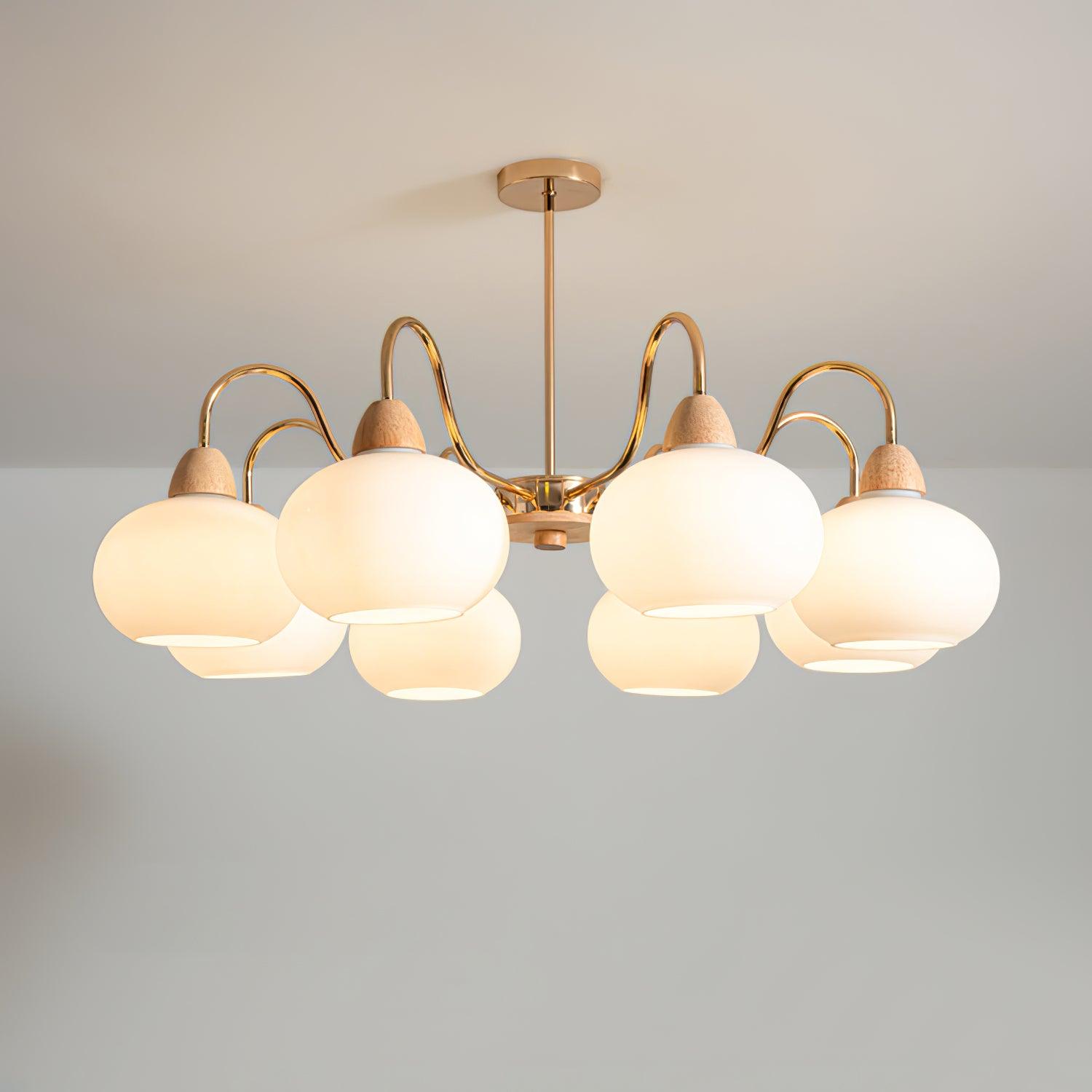 Zevena Glass Chandelier - Blowlighting