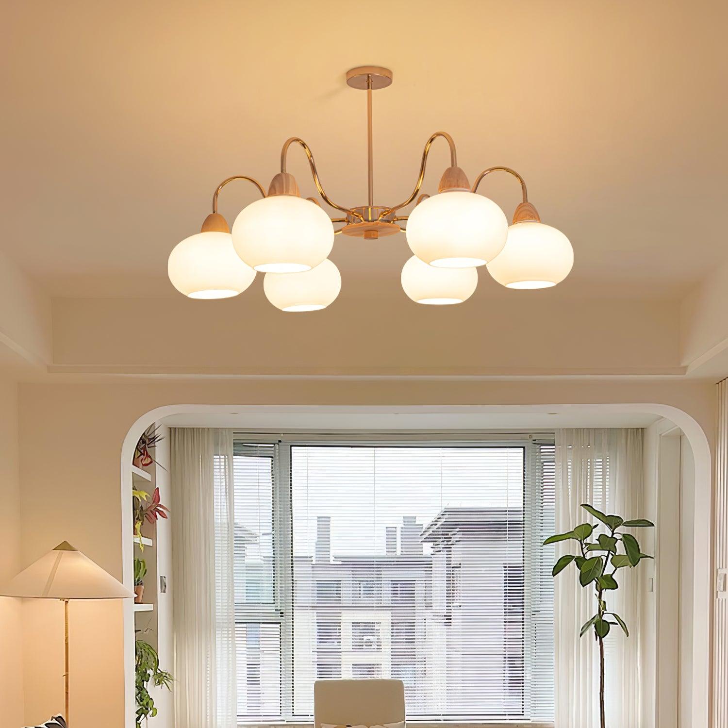Zevena Glass Chandelier - Blowlighting