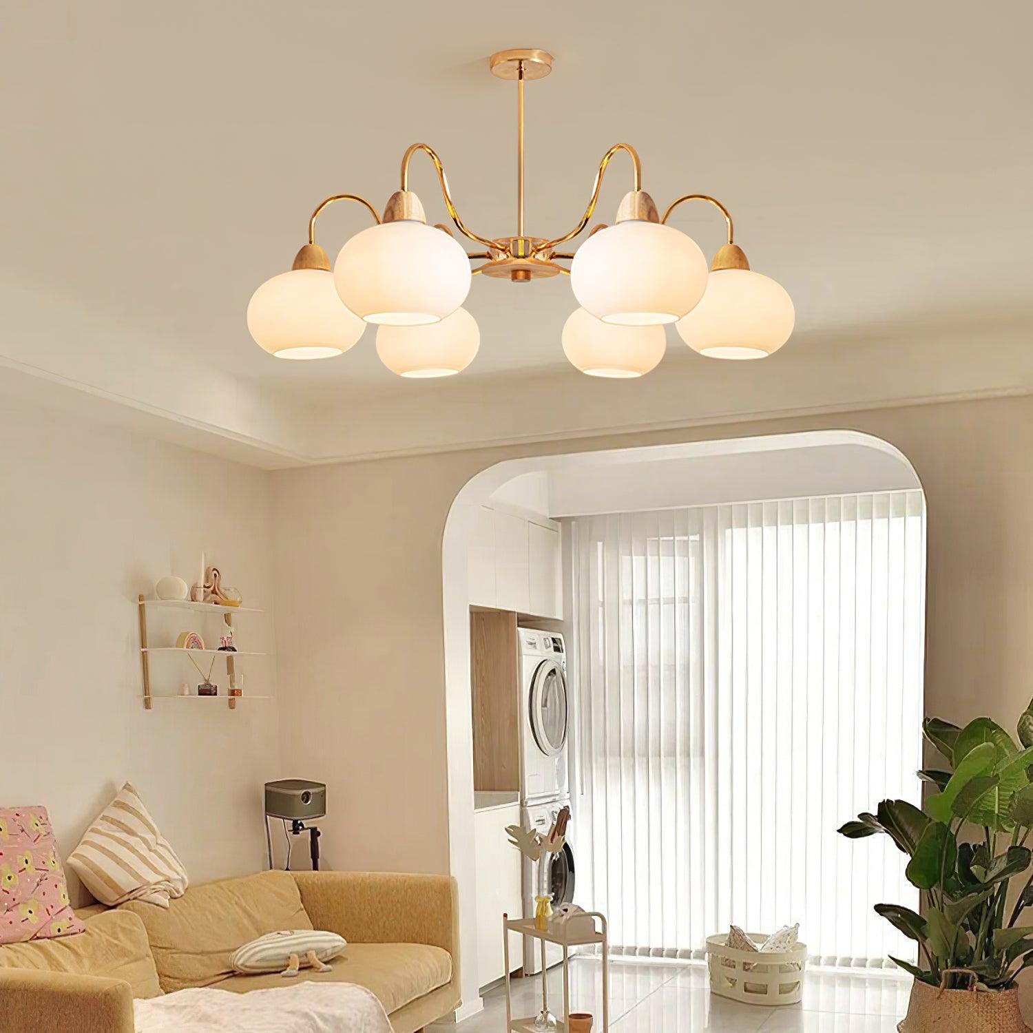 Zevena Glass Chandelier - Blowlighting