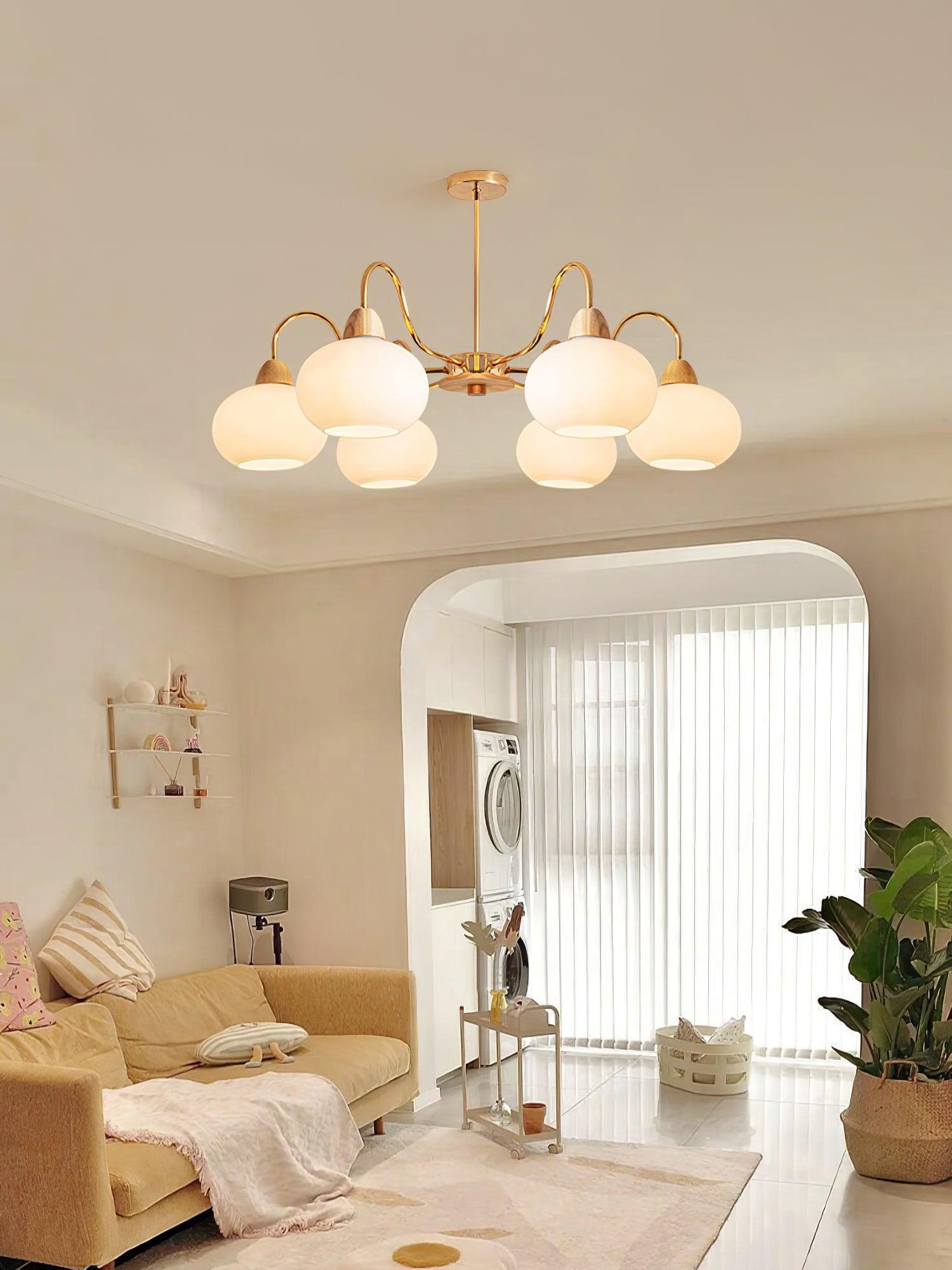 Zevena Glass Chandelier - Blowlighting
