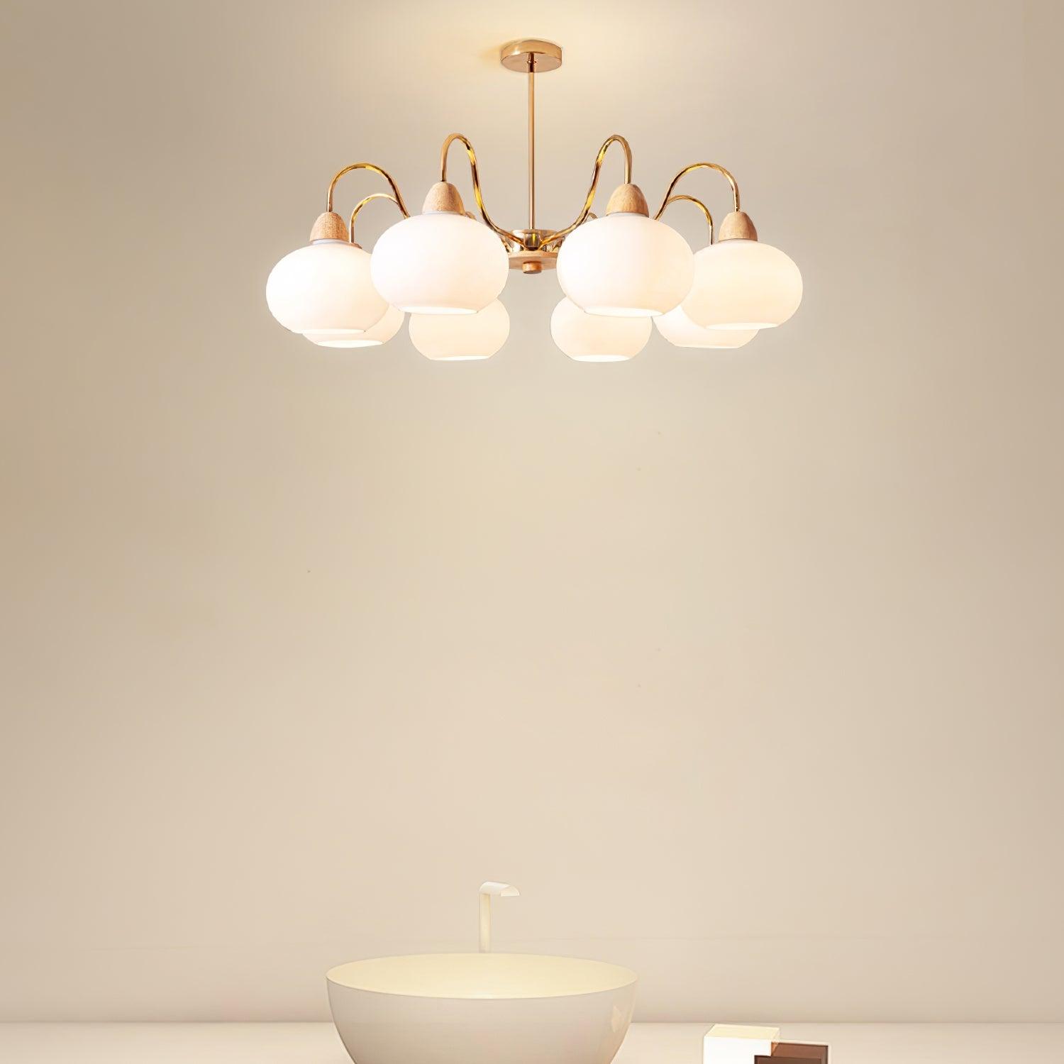 Zevena Glass Chandelier - Blowlighting