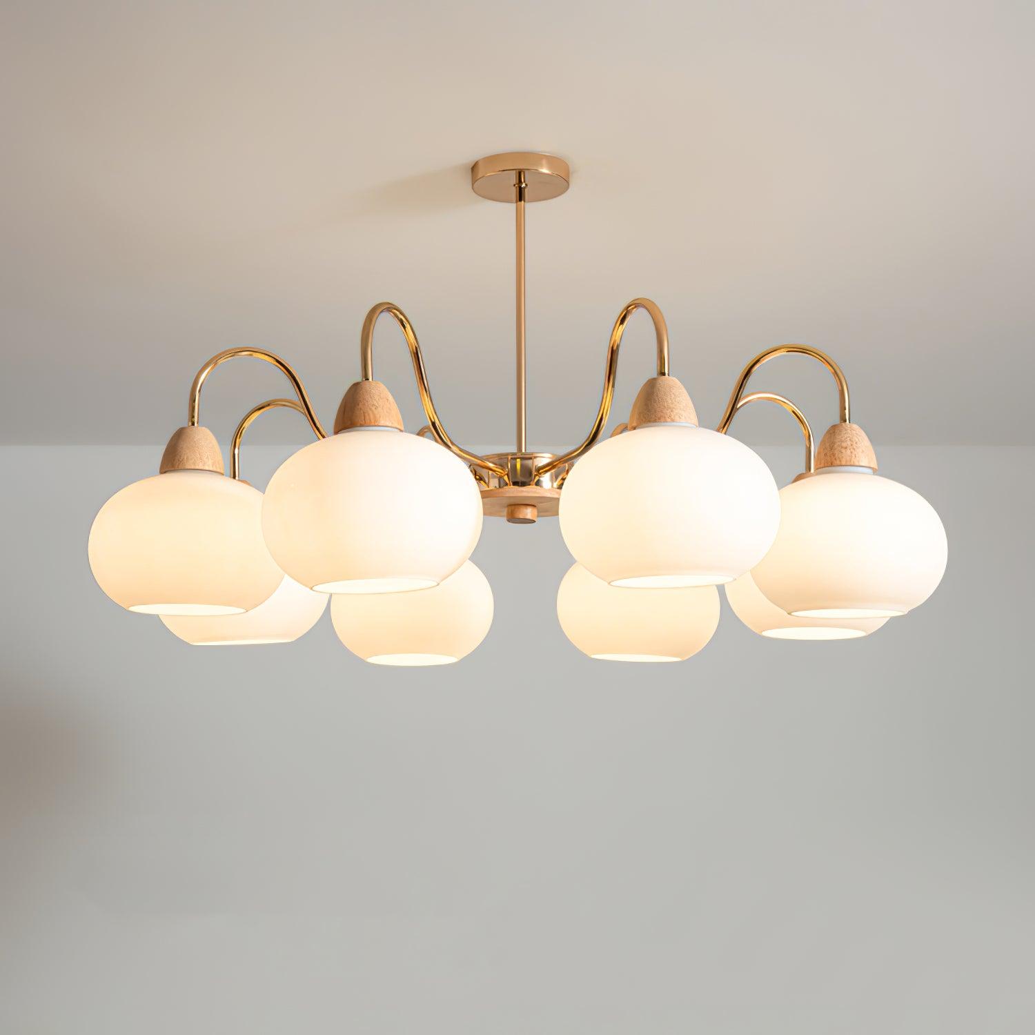 Zevena Glass Chandelier - Blowlighting