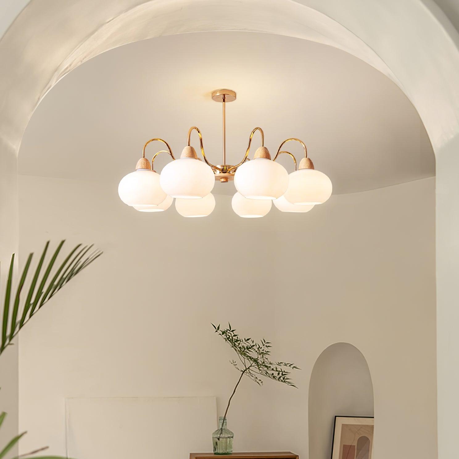 Zevena Glass Chandelier - Blowlighting