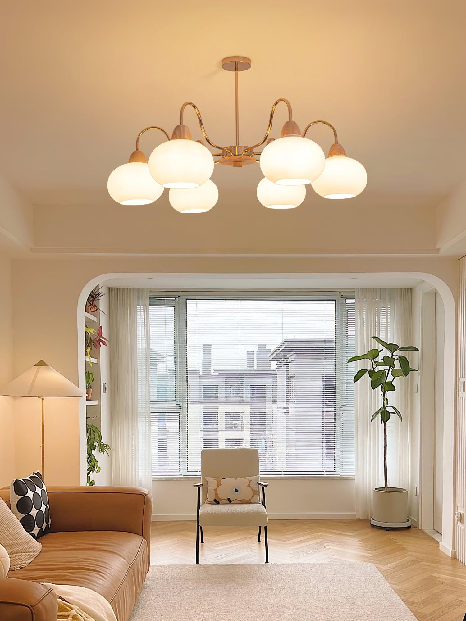 Zevena Glass Chandelier - Blowlighting