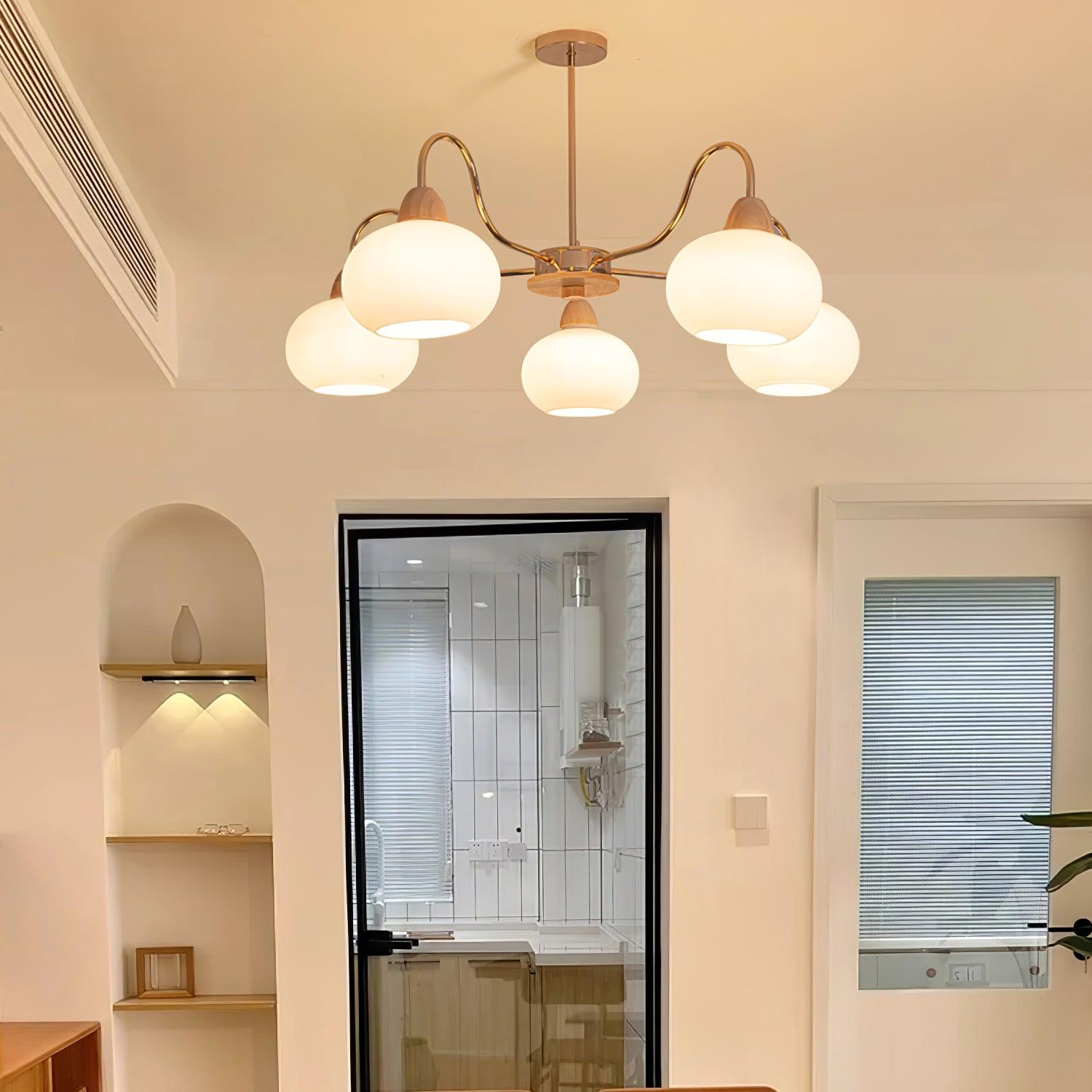 Zevena Glass Chandelier - Blowlighting