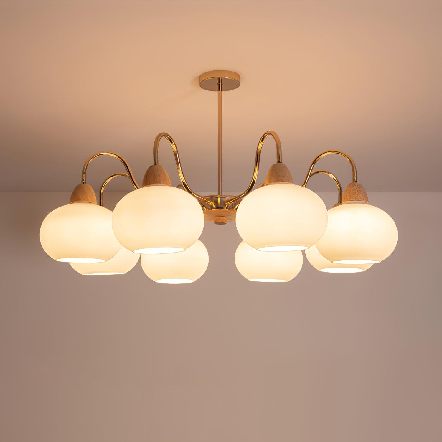 Zevena Glass Chandelier - Blowlighting