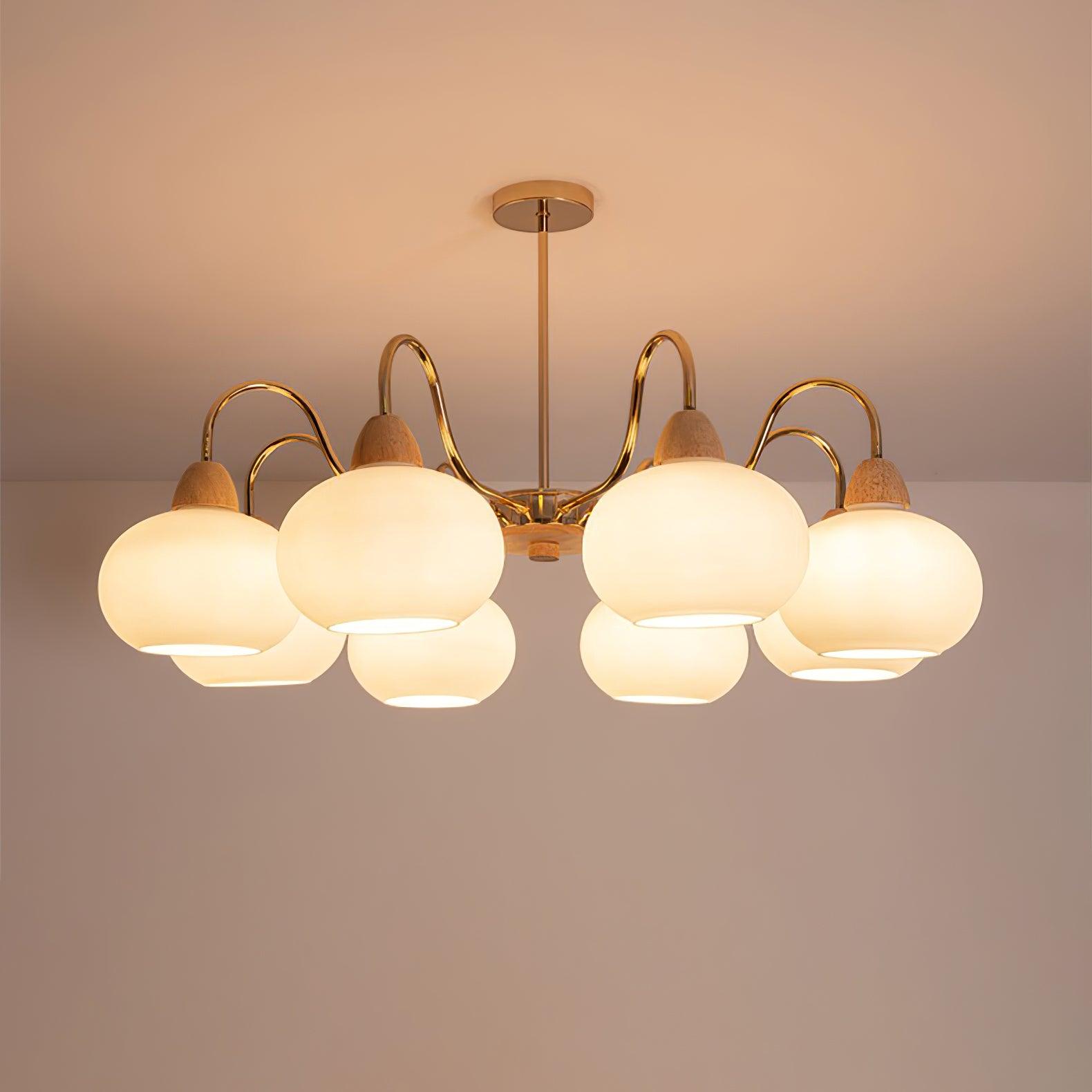 Zevena Glass Chandelier - Blowlighting