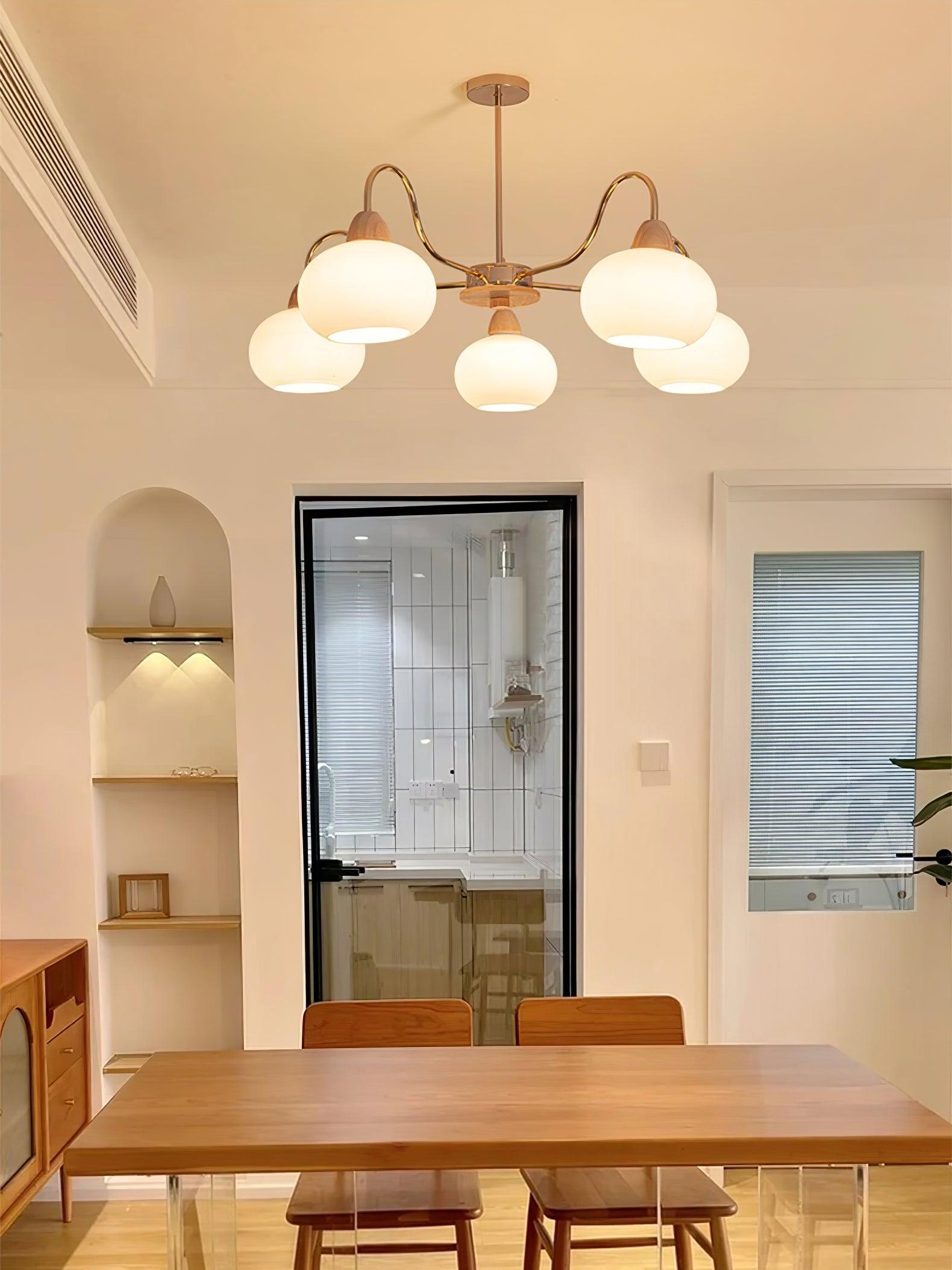 Zevena Glass Chandelier - Blowlighting