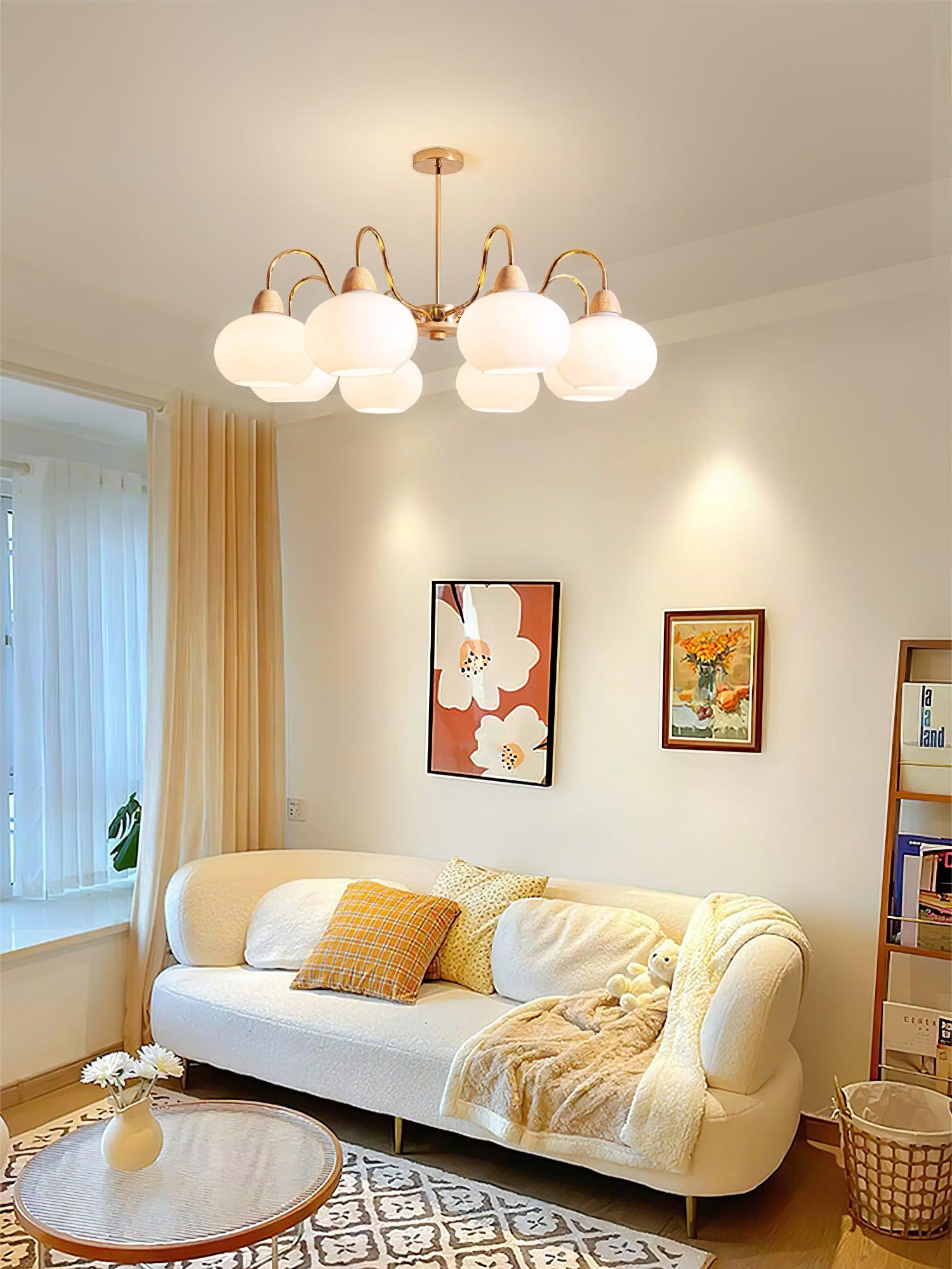 Zevena Glass Chandelier - Blowlighting