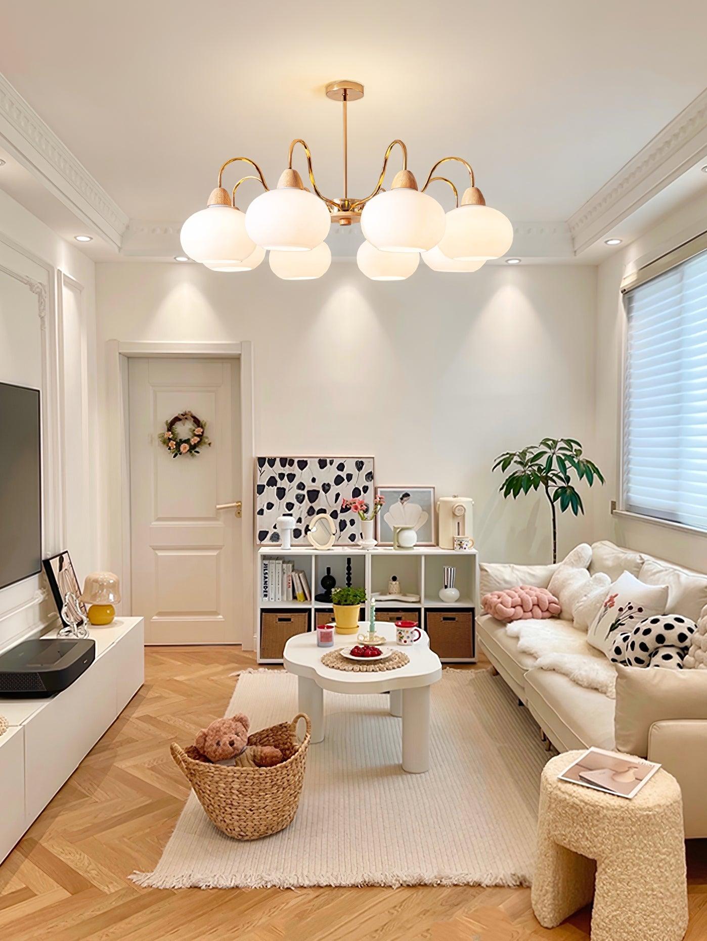 Zevena Glass Chandelier - Blowlighting