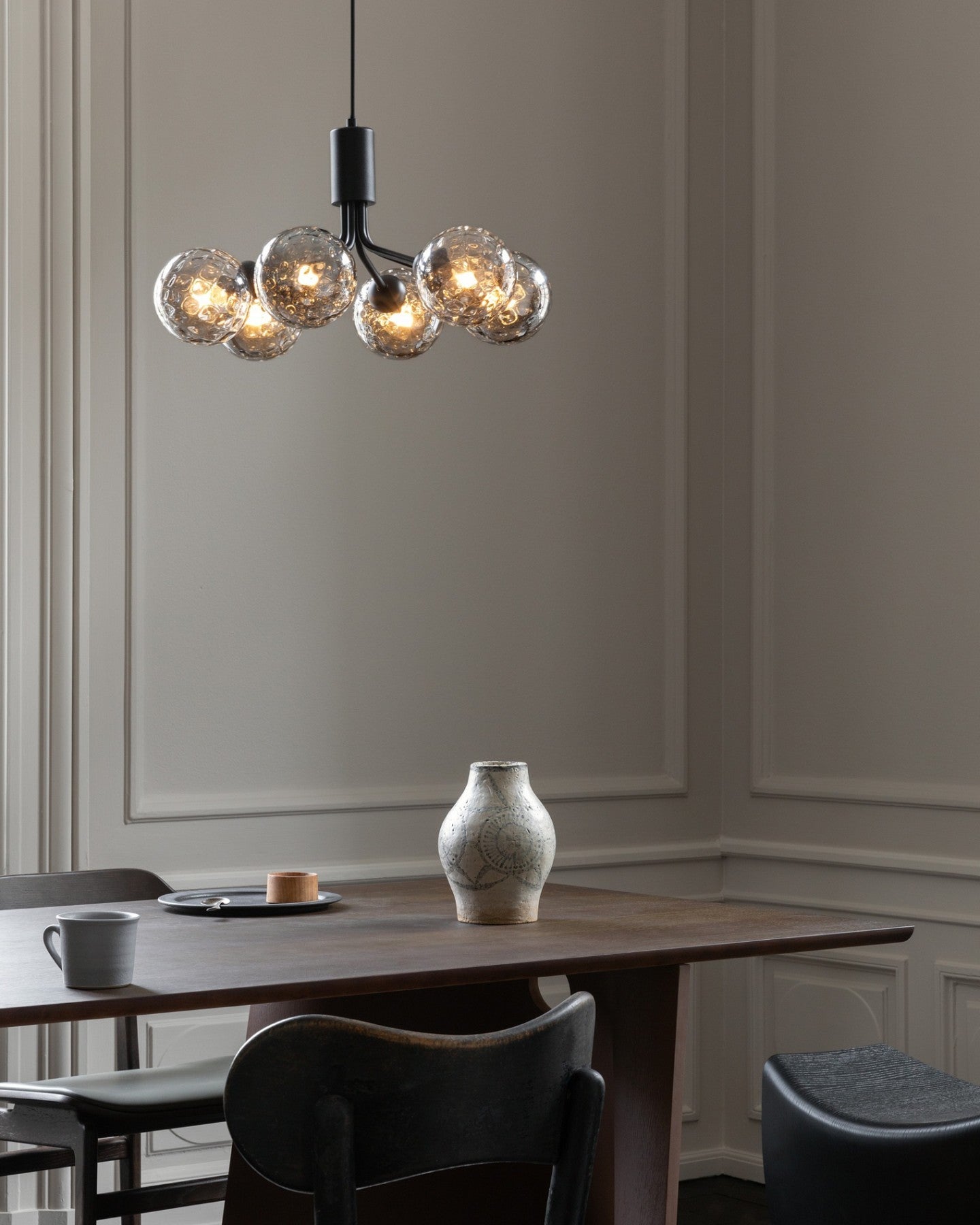 Glass Sphere Cluster Chandelier - Blowlighting