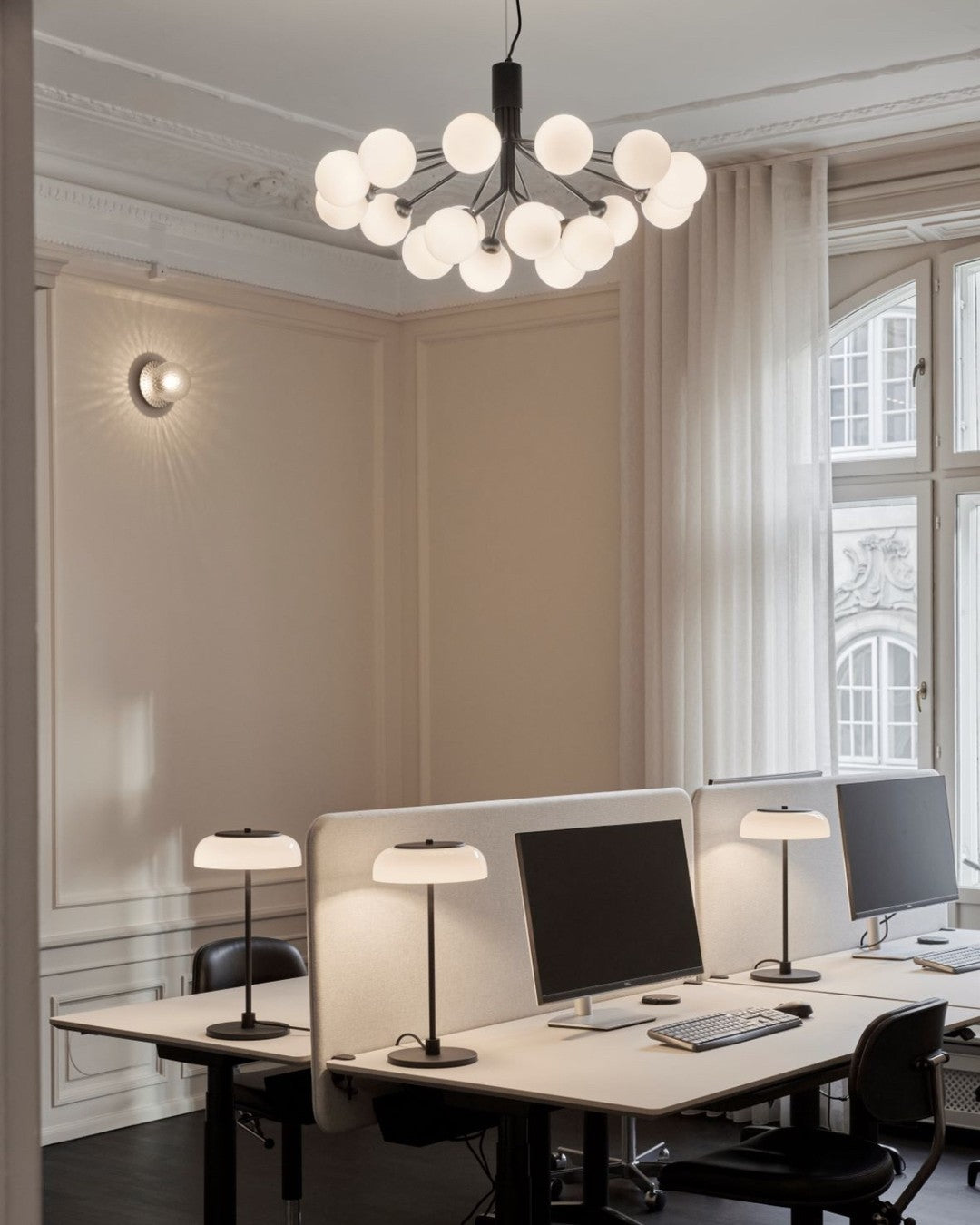 Glass Sphere Cluster Chandelier - Blowlighting