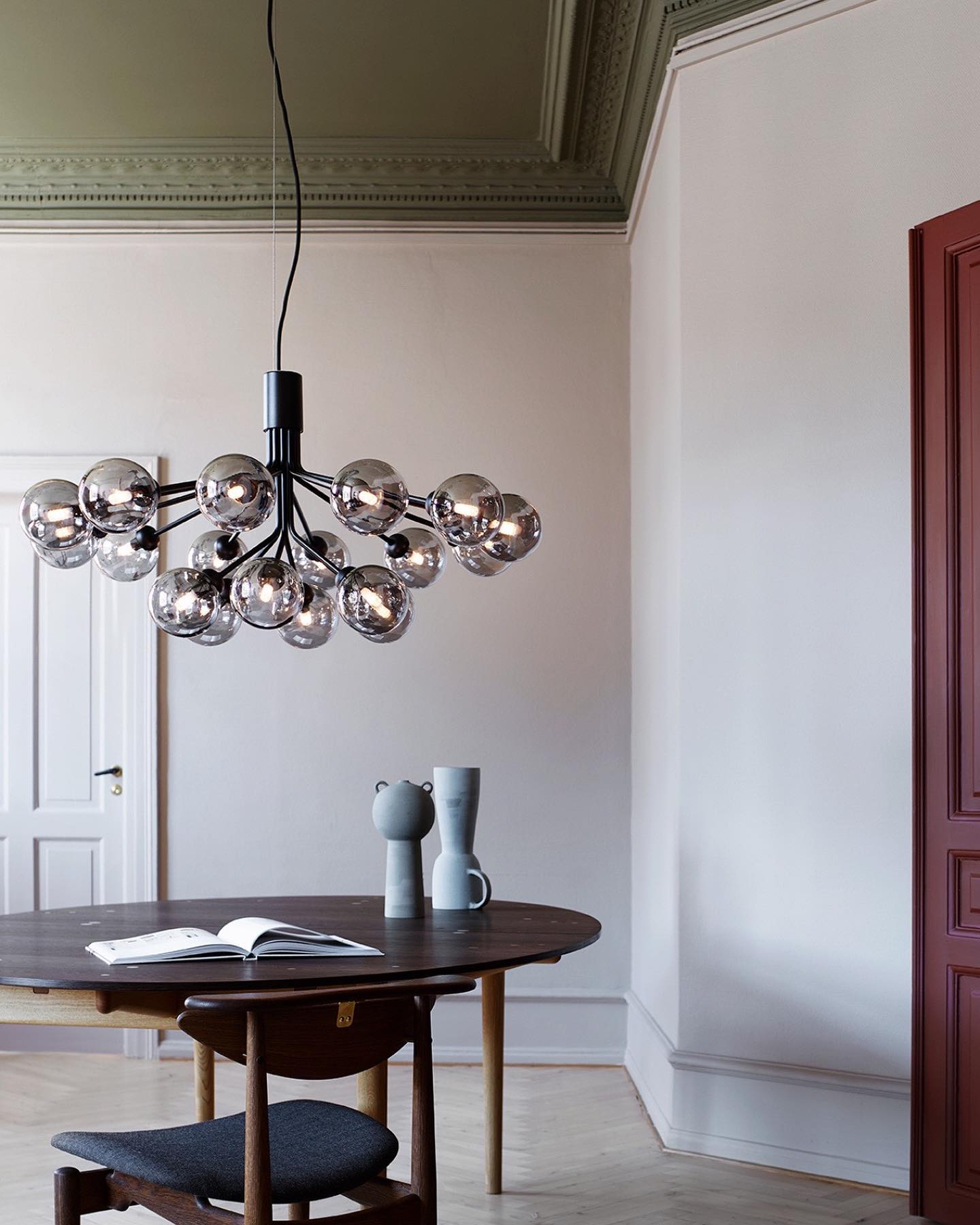 Glass Sphere Cluster Chandelier - Blowlighting