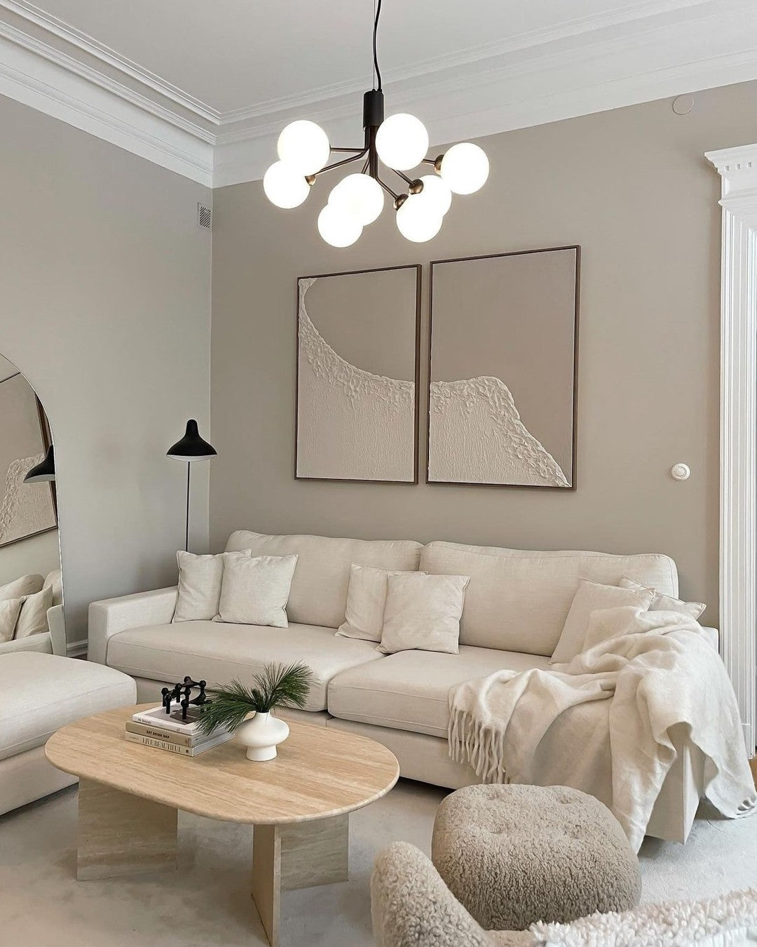 Glass Sphere Cluster Chandelier - Blowlighting