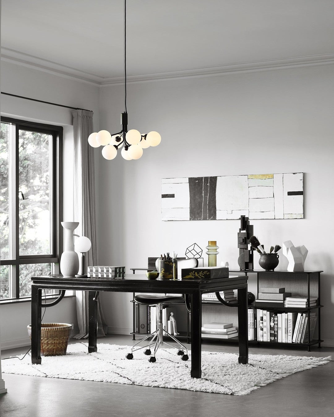 Glass Sphere Cluster Chandelier - Blowlighting