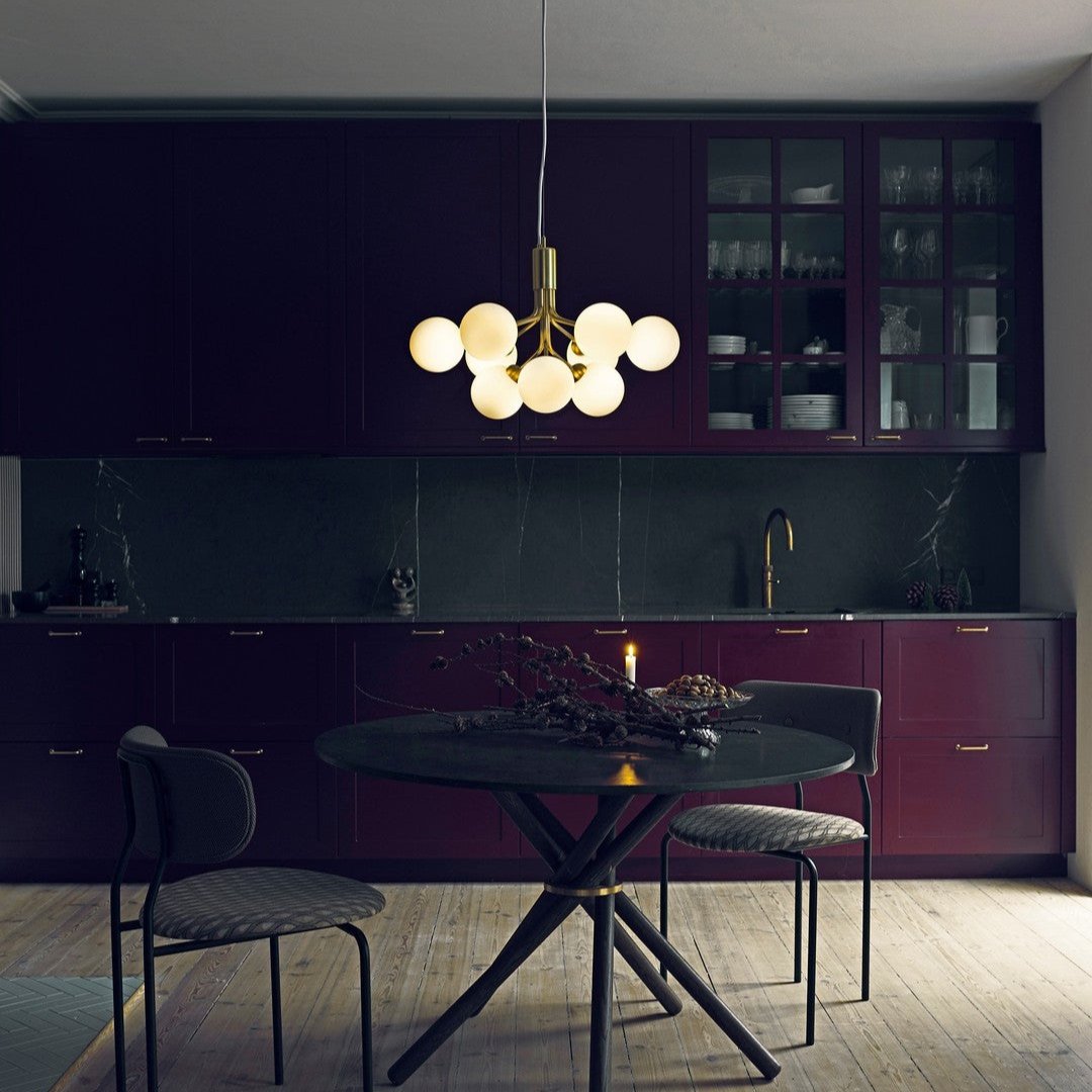Glass Sphere Cluster Chandelier - Blowlighting