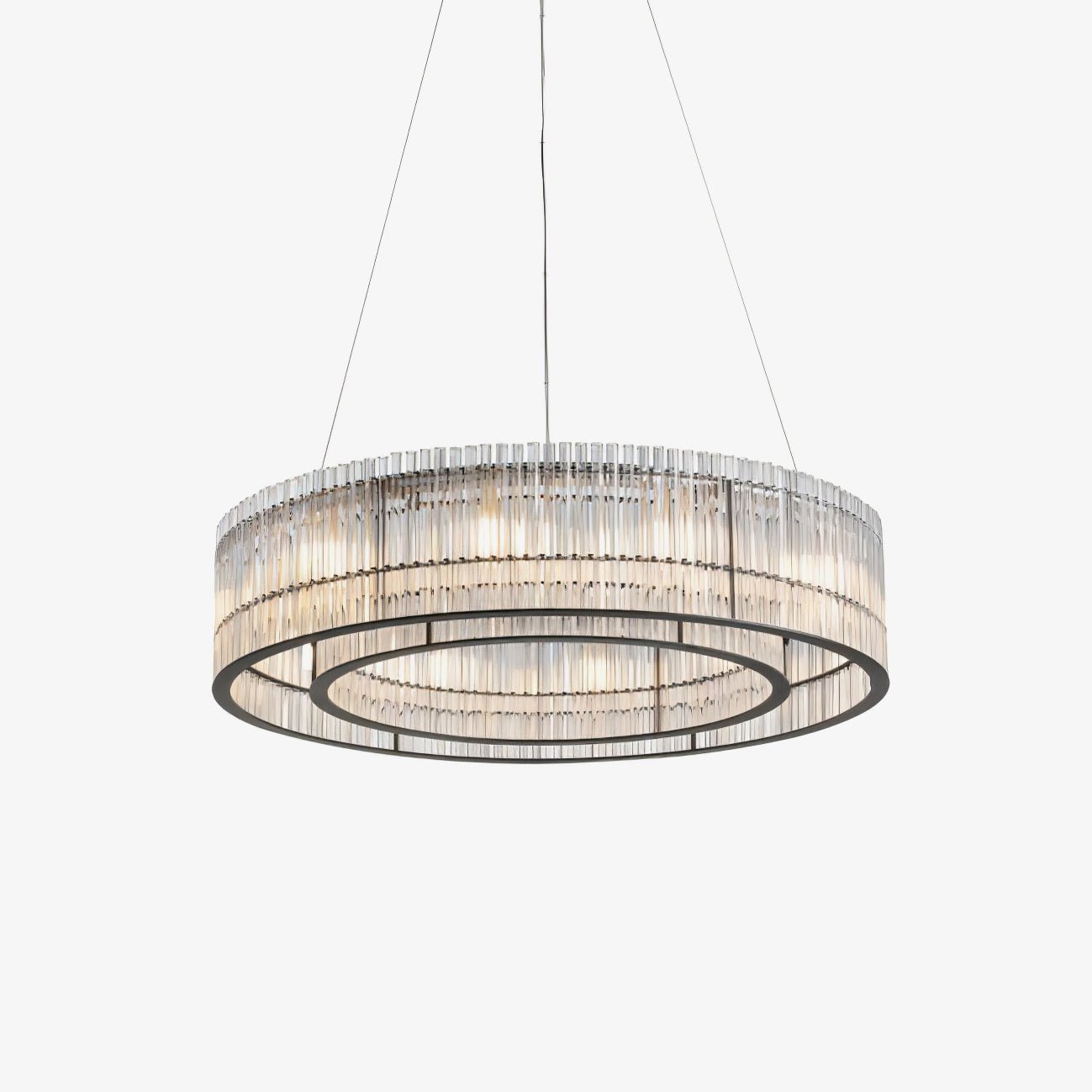 Glass Tube Ring Chandelier - Blowlighting