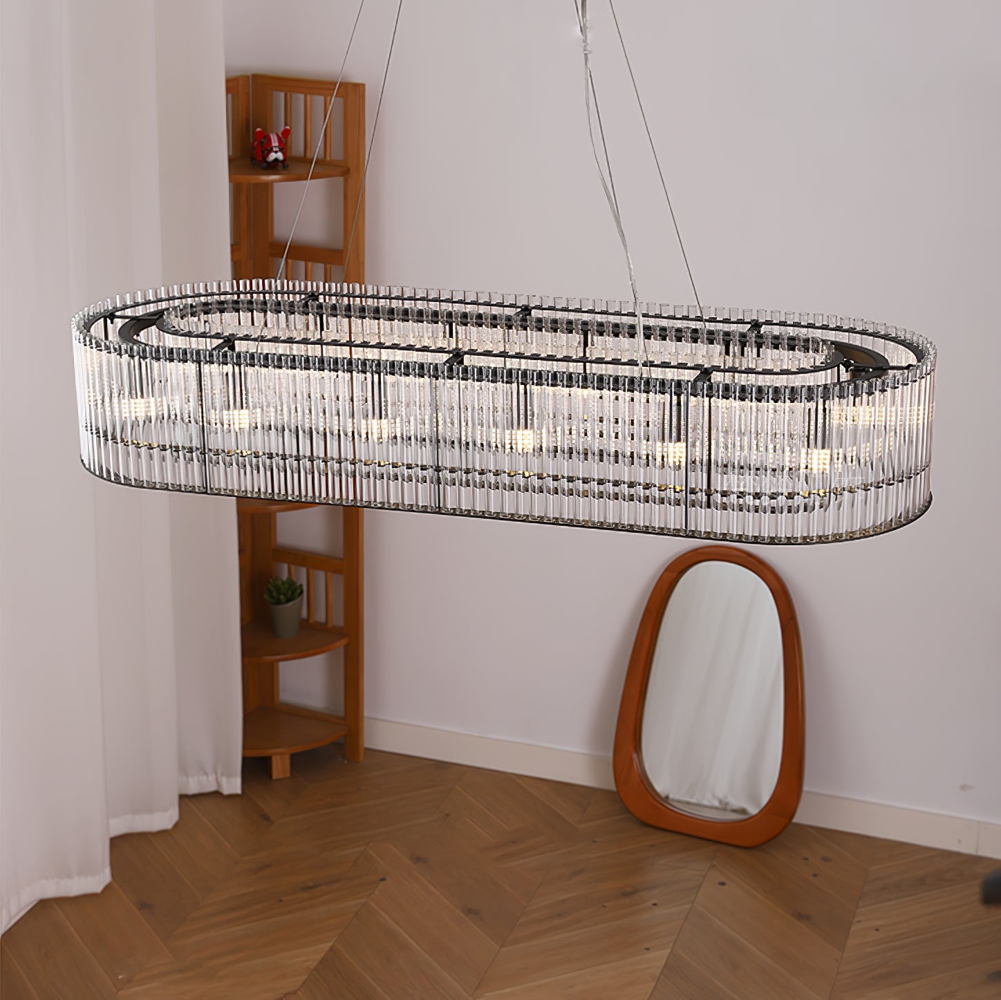 Glass Tube Ring Chandelier - Blowlighting