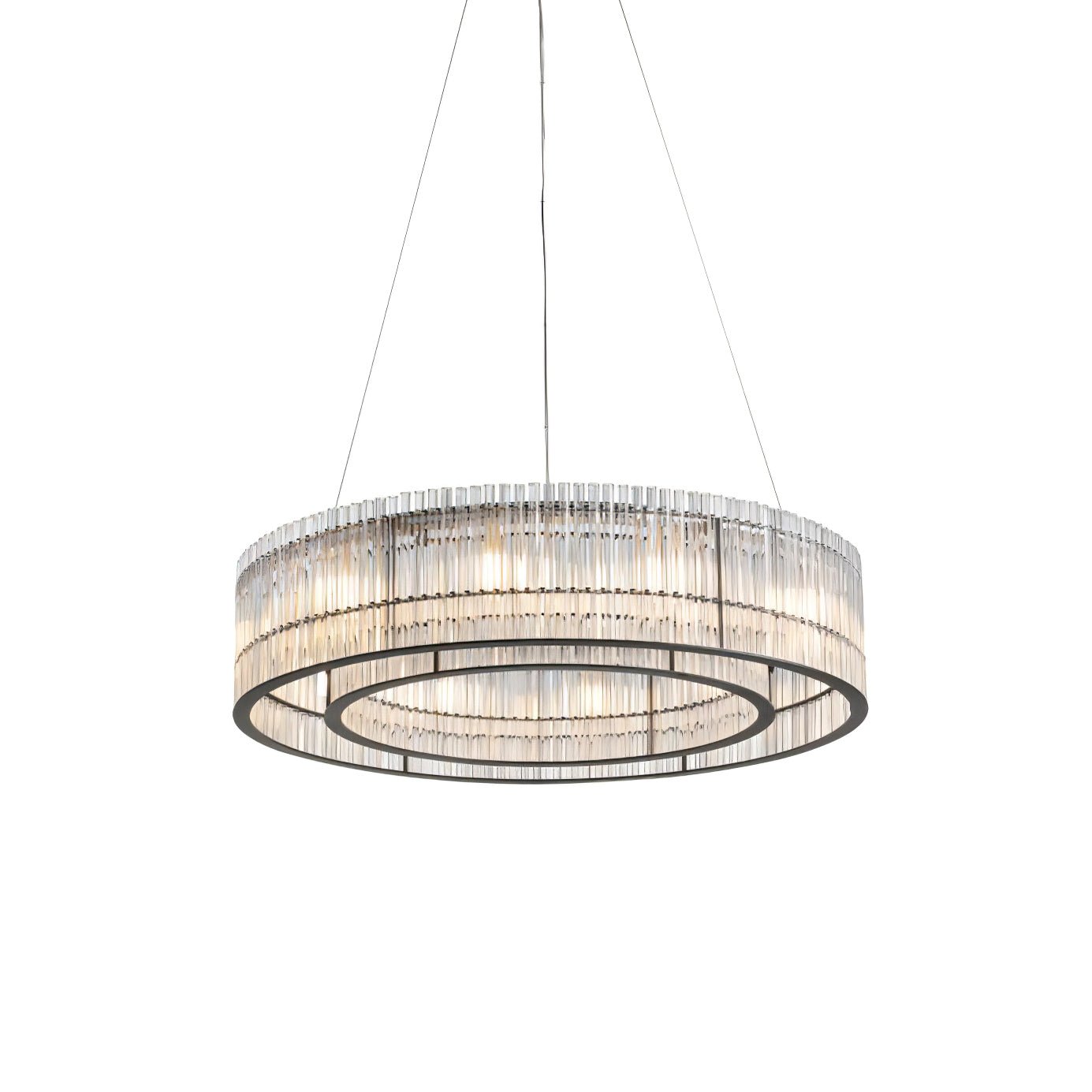 Glass Tube Ring Chandelier - Blowlighting