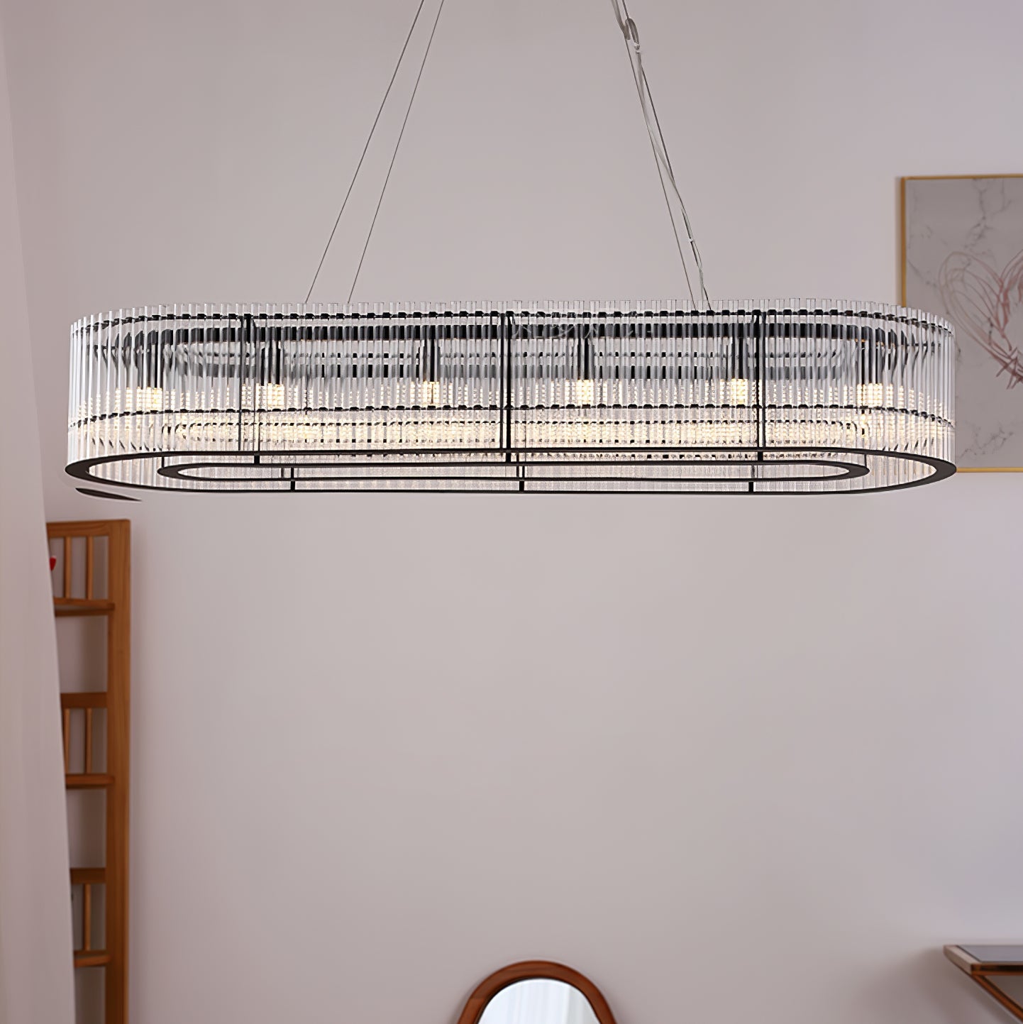 Glass Tube Ring Chandelier - Blowlighting
