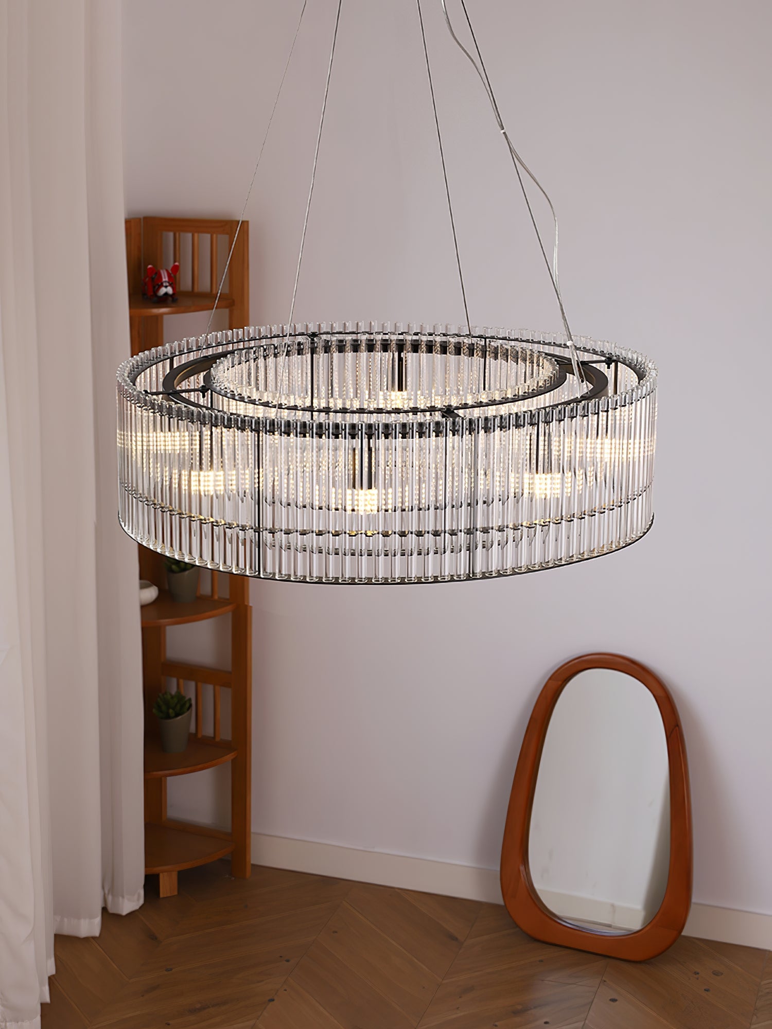 Glass Tube Ring Chandelier - Blowlighting