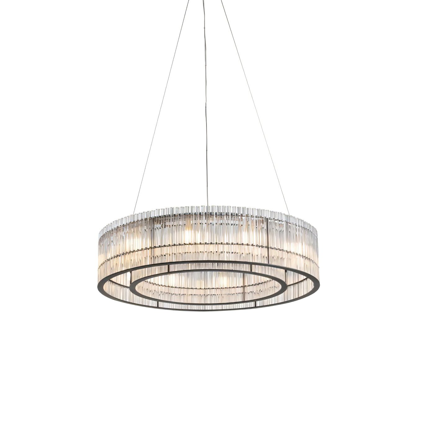Glass Tube Ring Chandelier - Blowlighting
