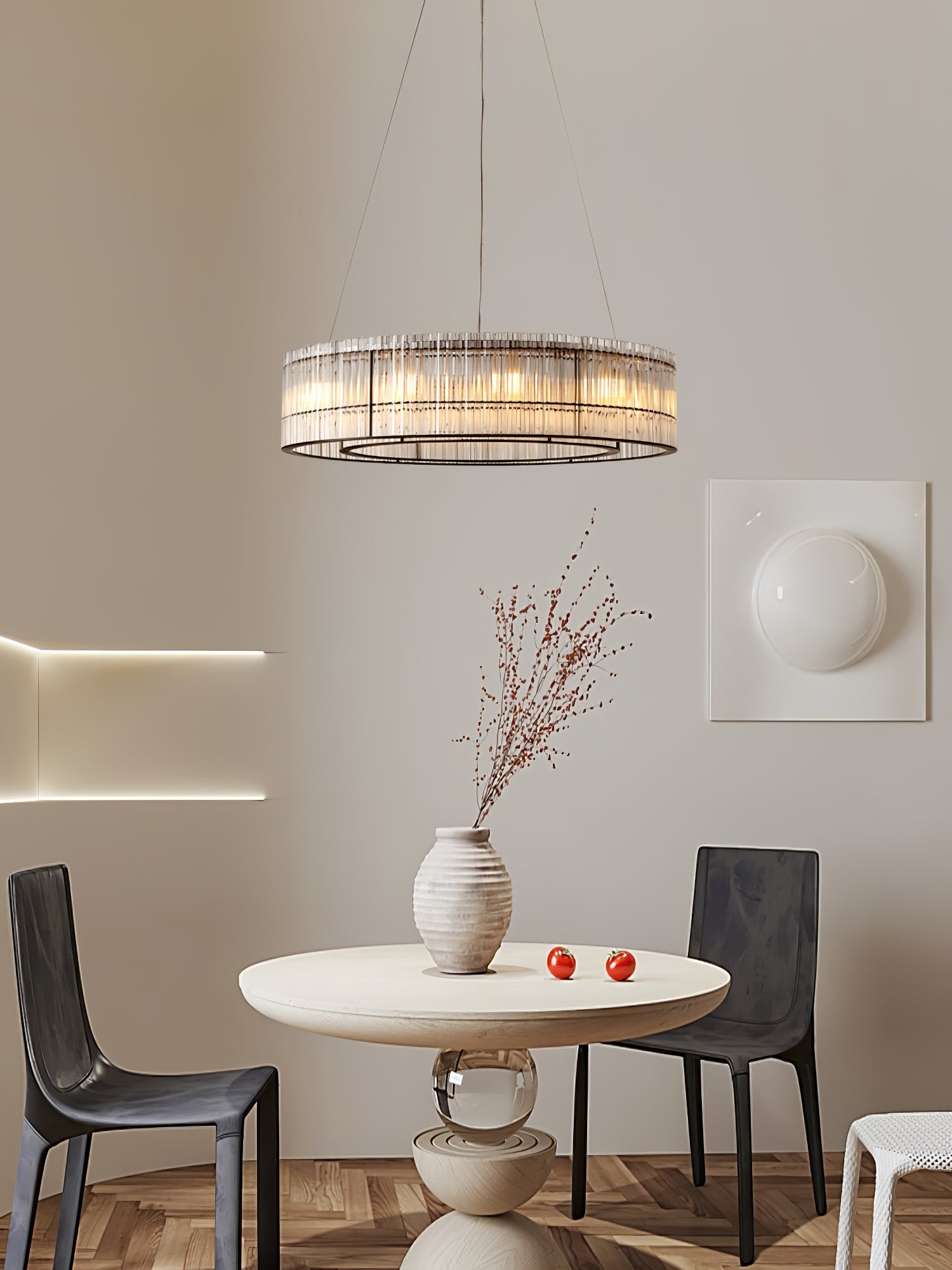 Glass Tube Ring Chandelier - Blowlighting