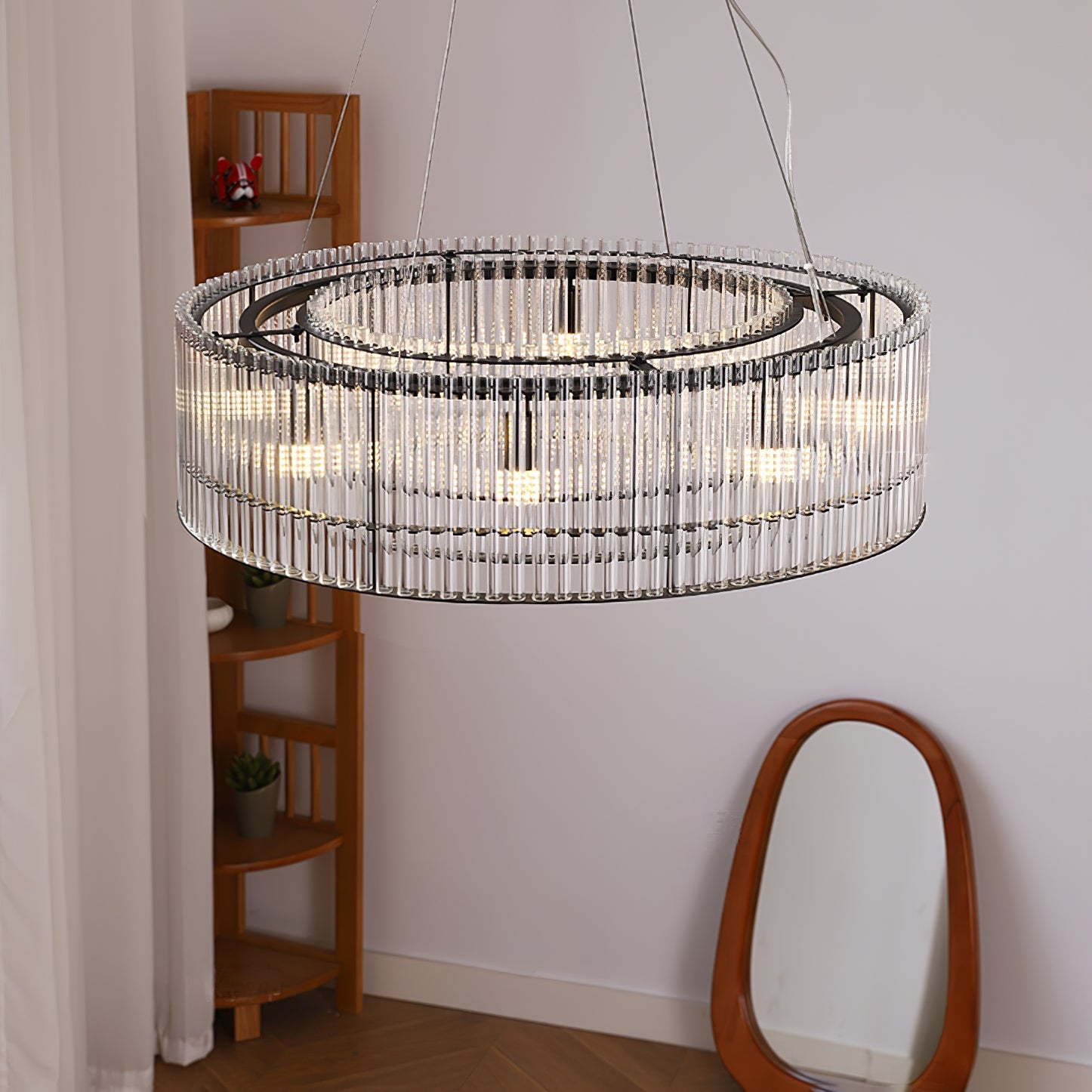 Glass Tube Ring Chandelier - Blowlighting
