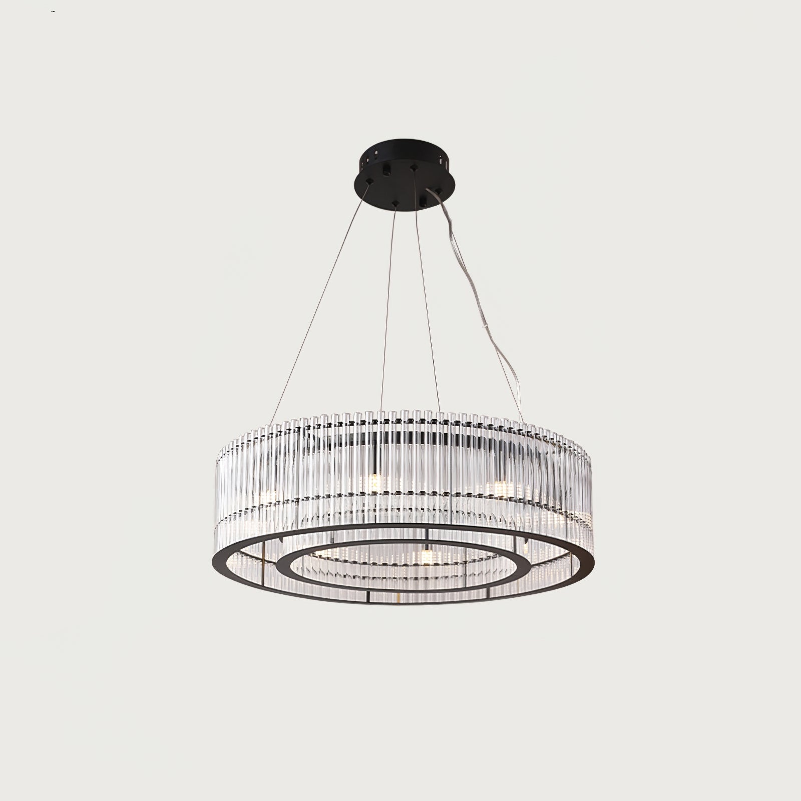Glass Tube Ring Chandelier - Blowlighting