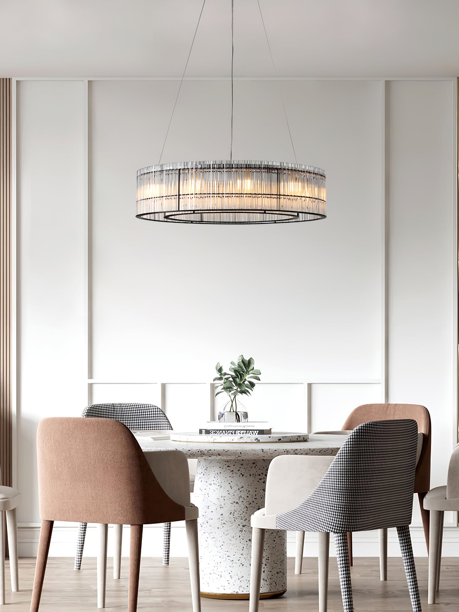 Glass Tube Ring Chandelier - Blowlighting