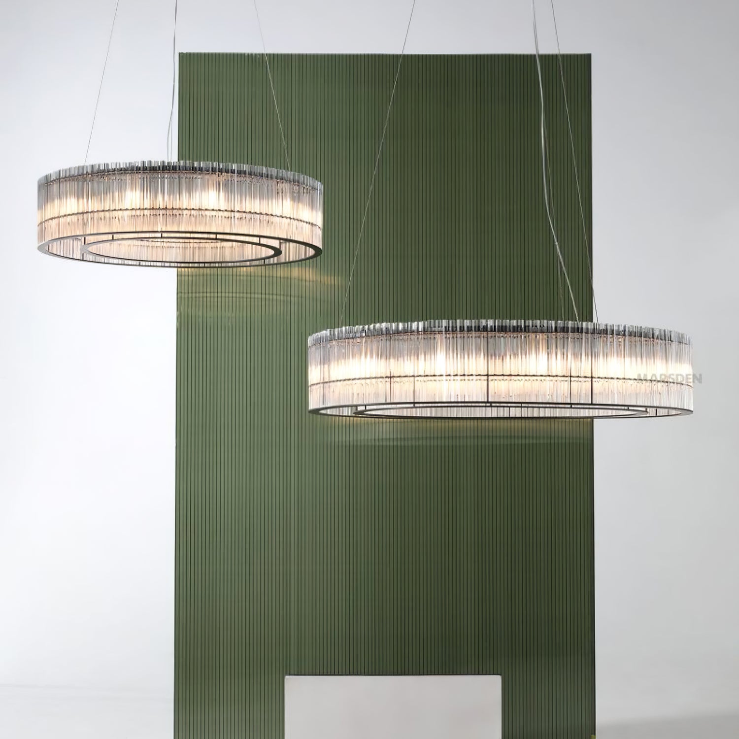 Glass Tube Ring Chandelier - Blowlighting