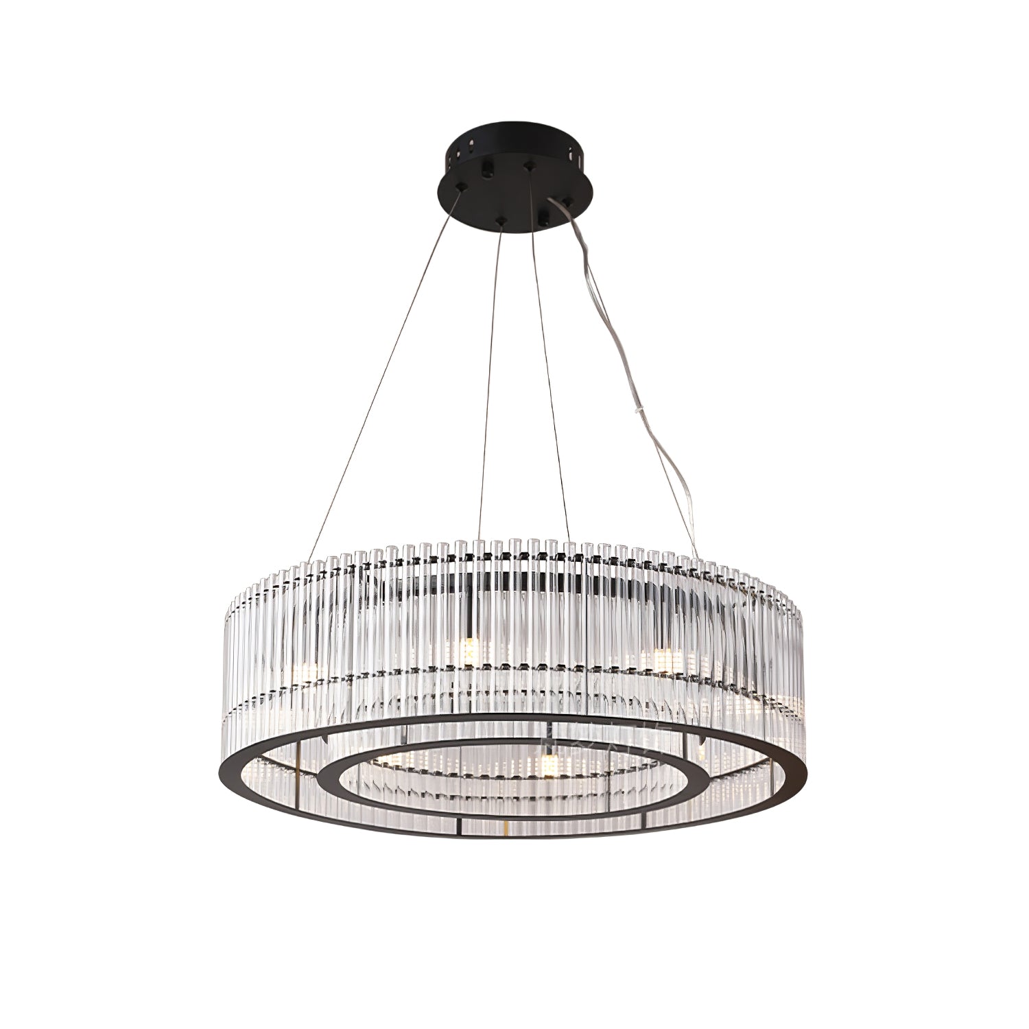 Glass Tube Ring Chandelier - Blowlighting
