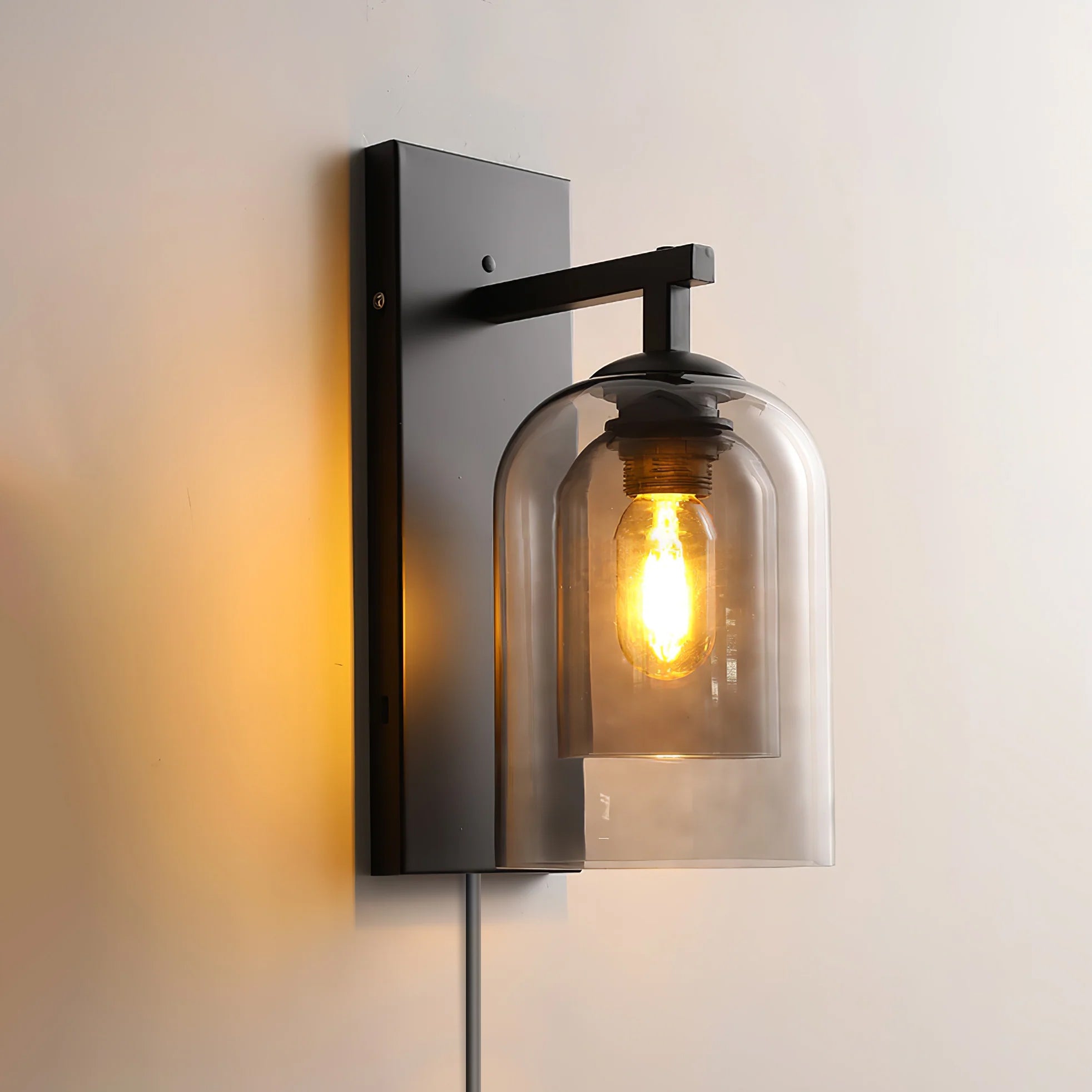 Glass Tubular Plug-in Wall Lamp - Blowlighting