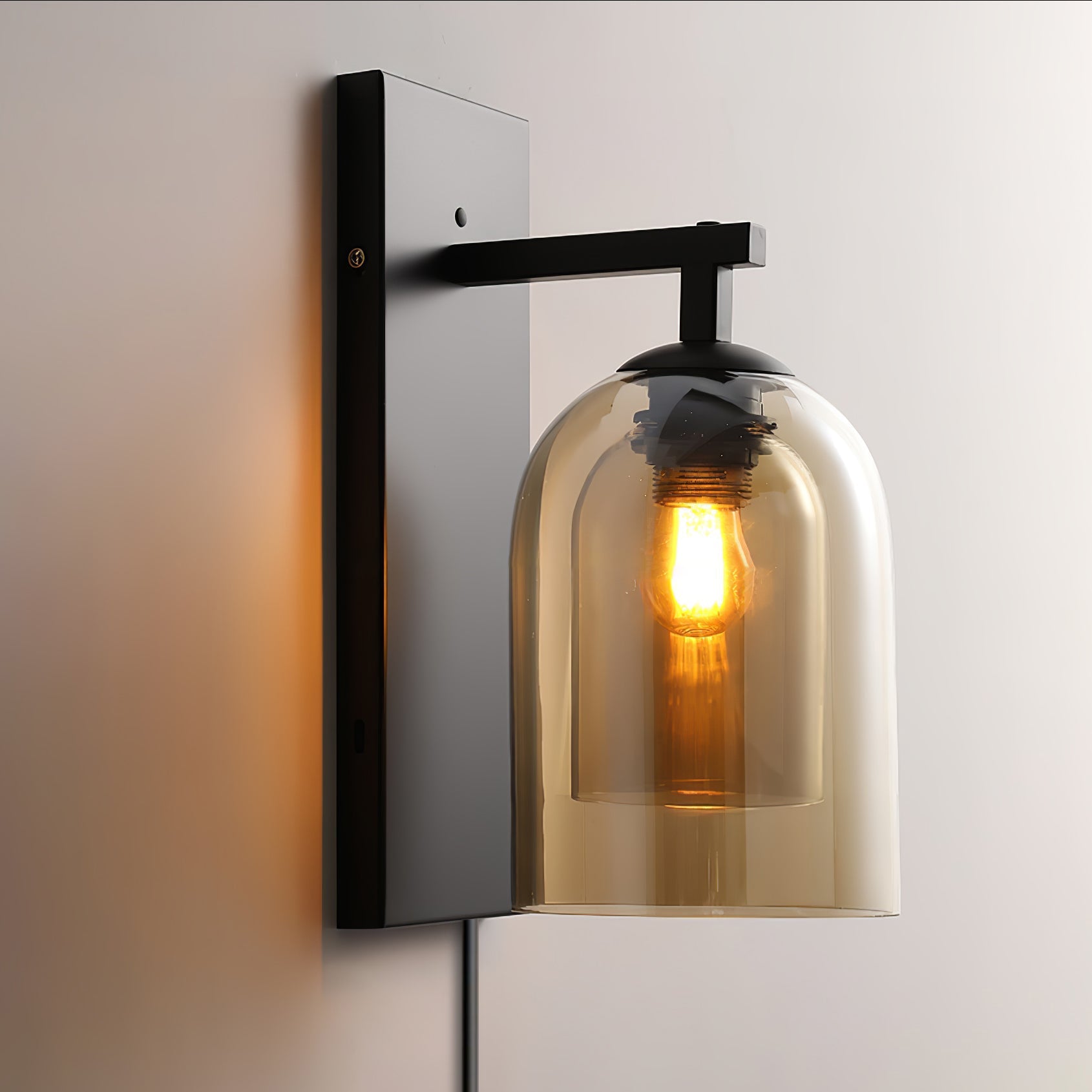 Glass Tubular Plug-in Wall Lamp - Blowlighting