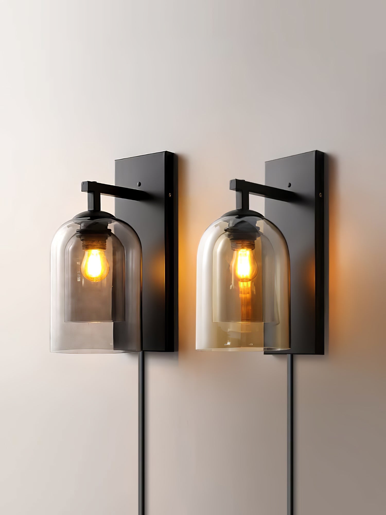 Glass Tubular Plug-in Wall Lamp - Blowlighting