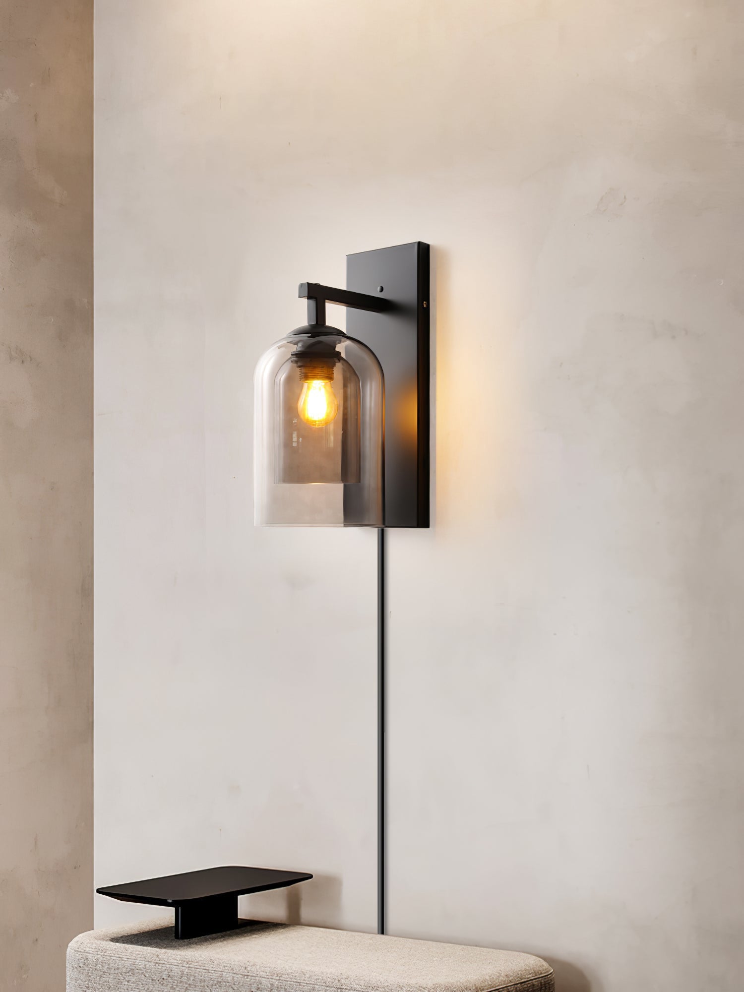 Glass Tubular Plug-in Wall Lamp - Blowlighting