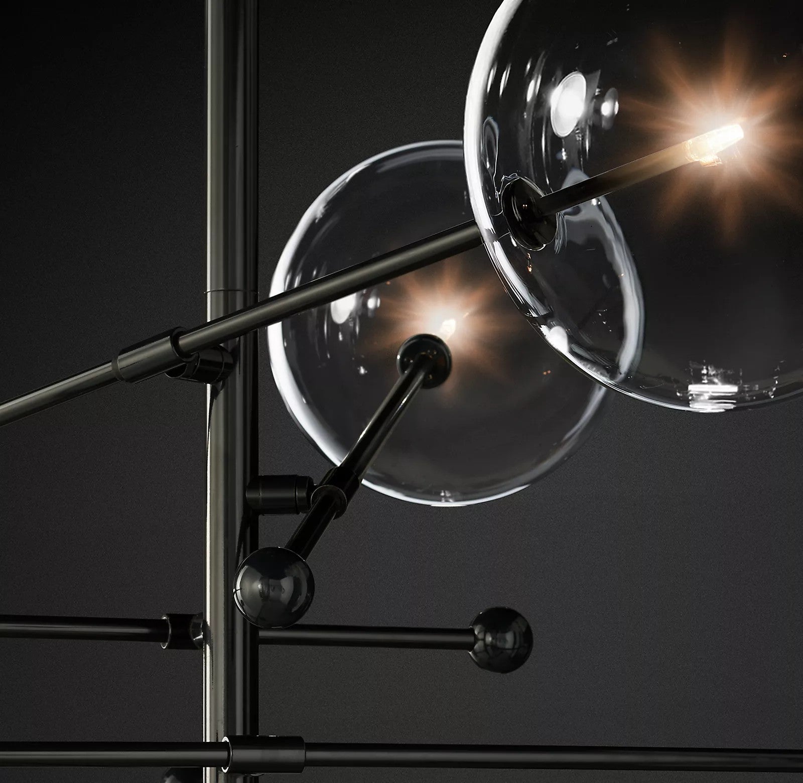 Orbit Contemporary Glass Chandelier - Blowlighting