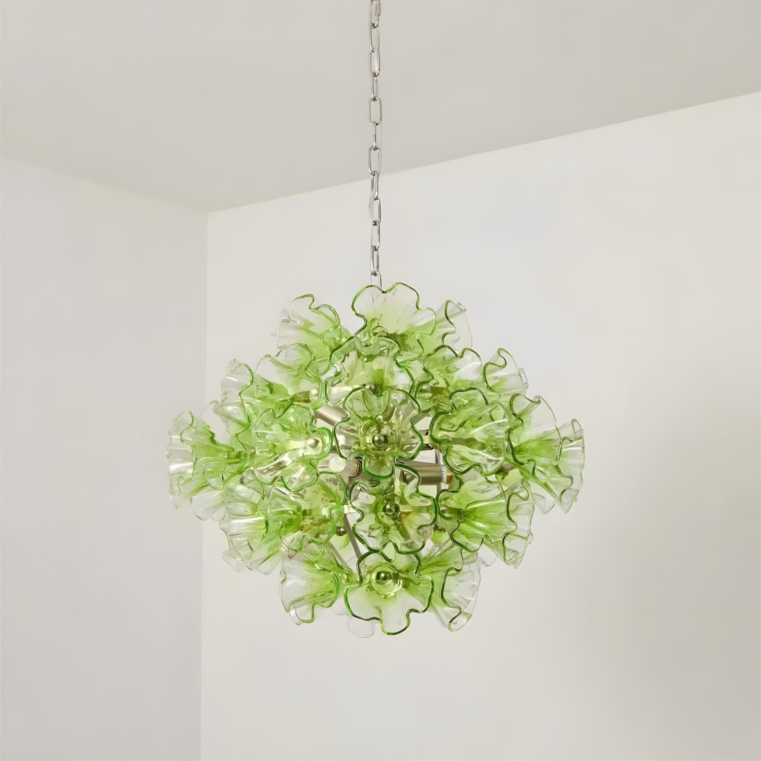 Glassia Floral Glass Pendant Light