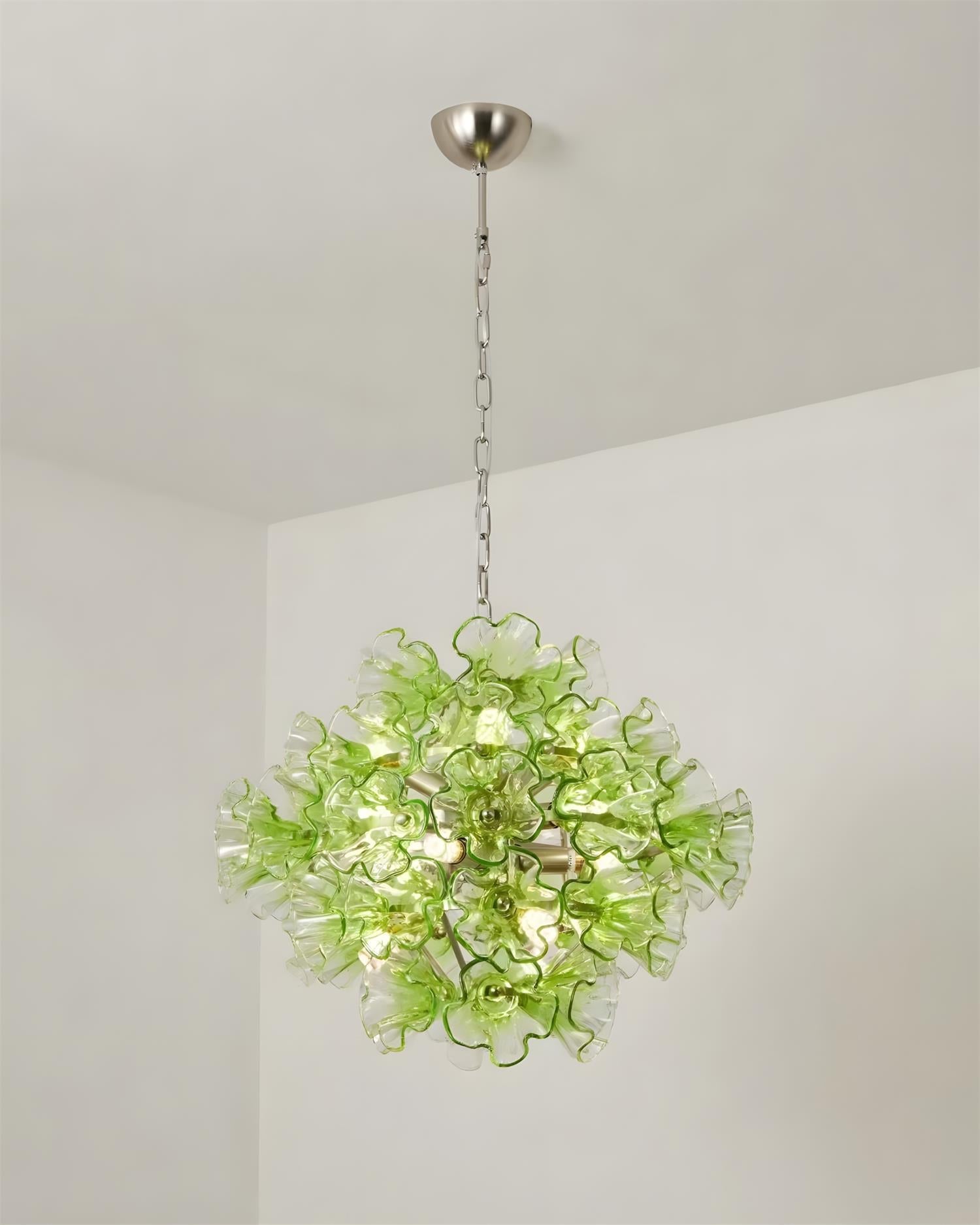 Glassia Floral Glass Pendant Light