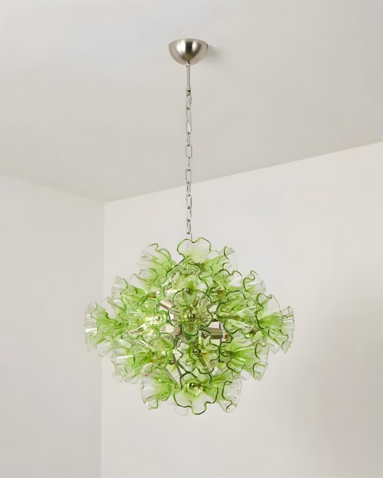 Glassia Floral Glass Pendant Light