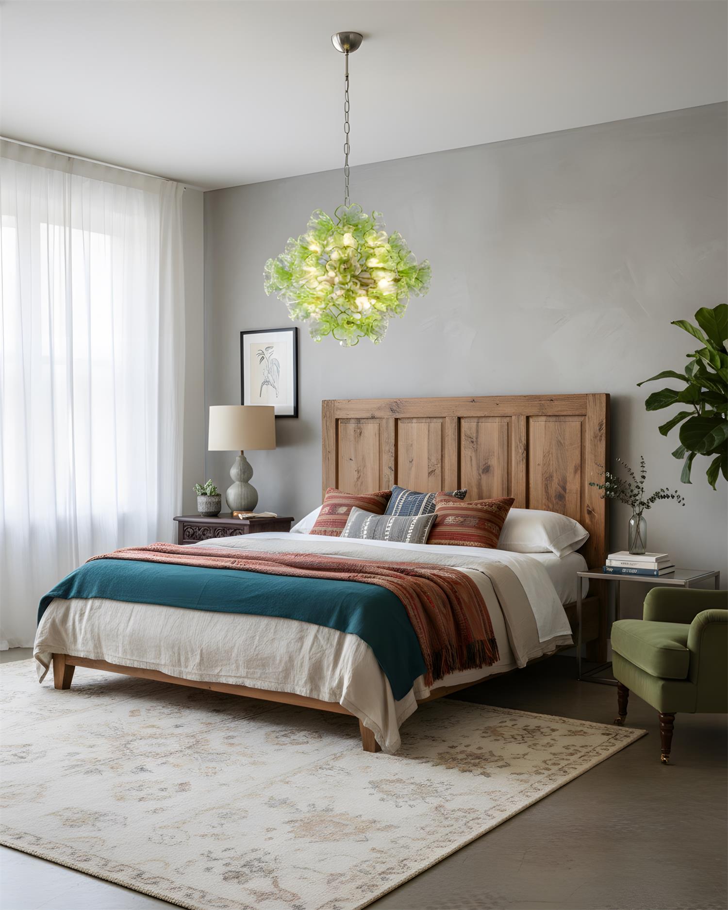 Glassia Floral Glass Pendant Light