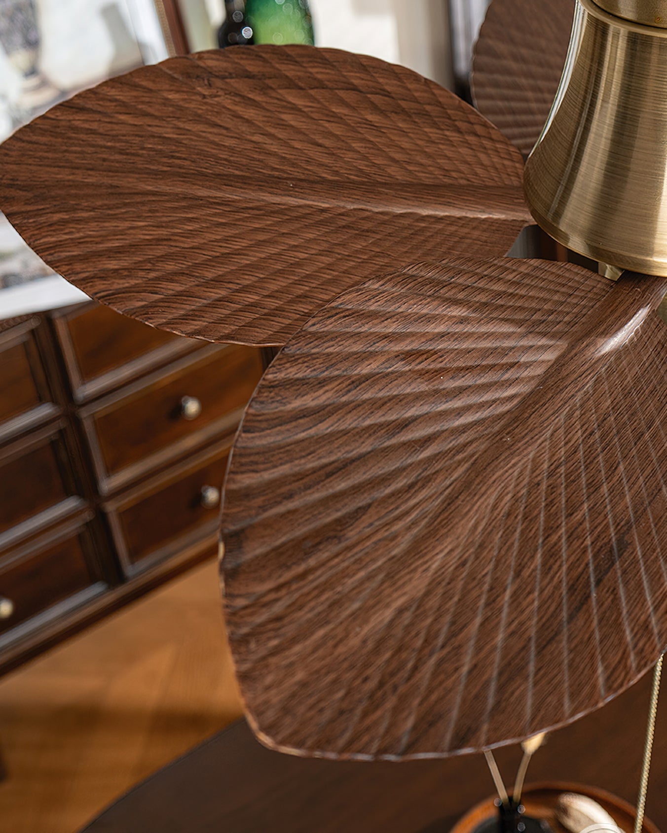 Glauk Oriental Metal Ceiling Fan Light