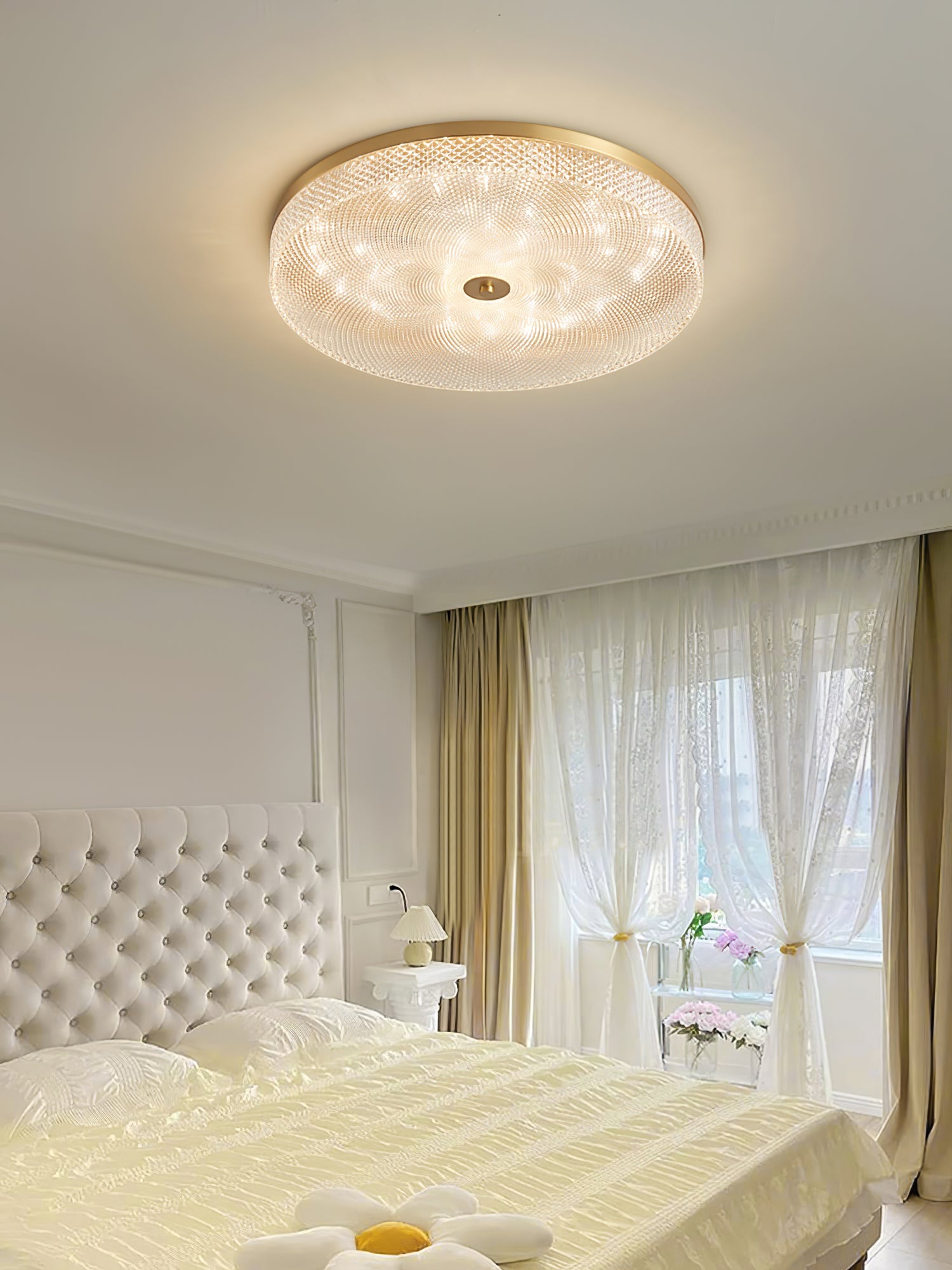 Glimmering Striped Ceiling Light - Blowlighting