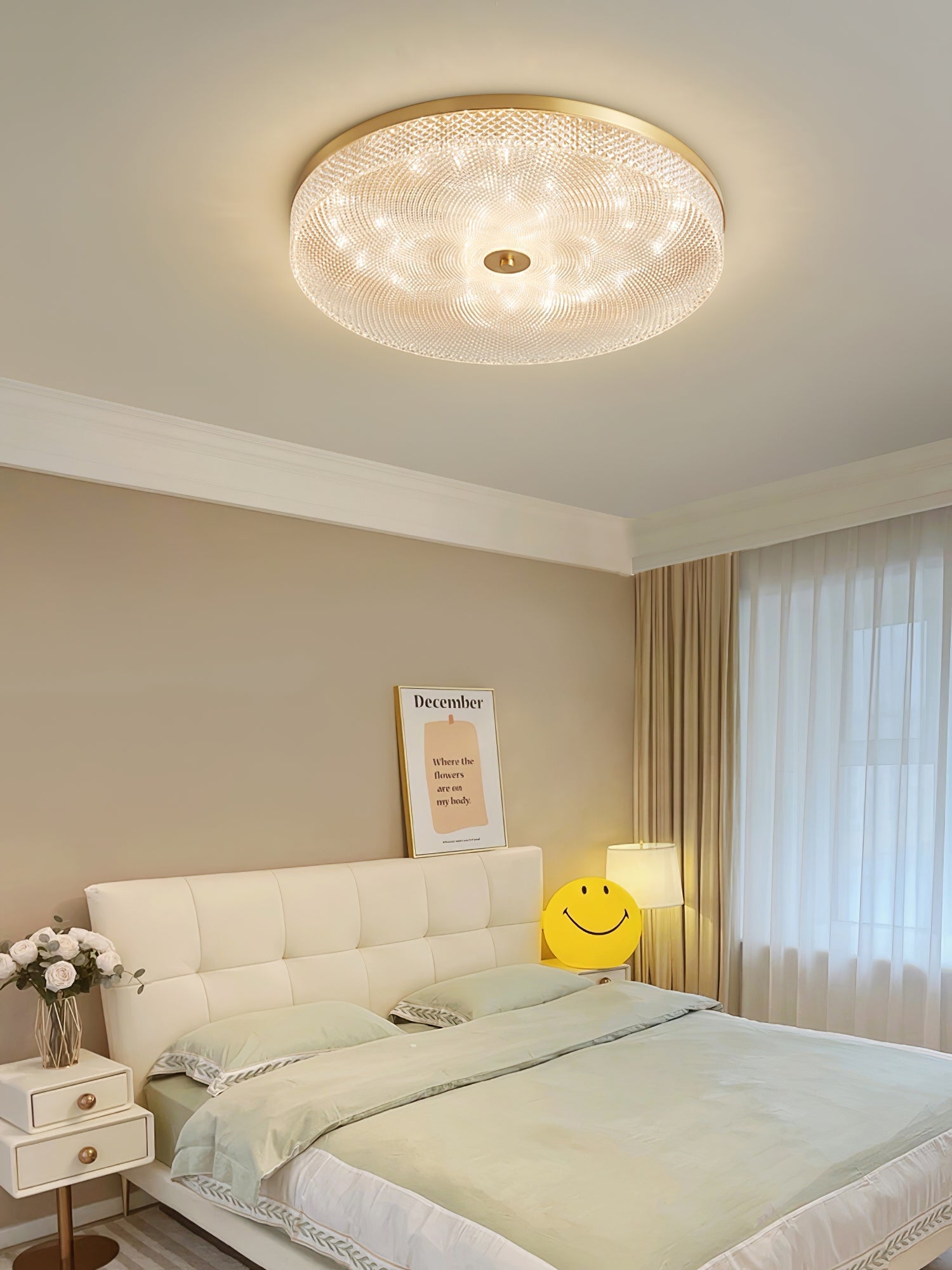 Glimmering Striped Ceiling Light - Blowlighting