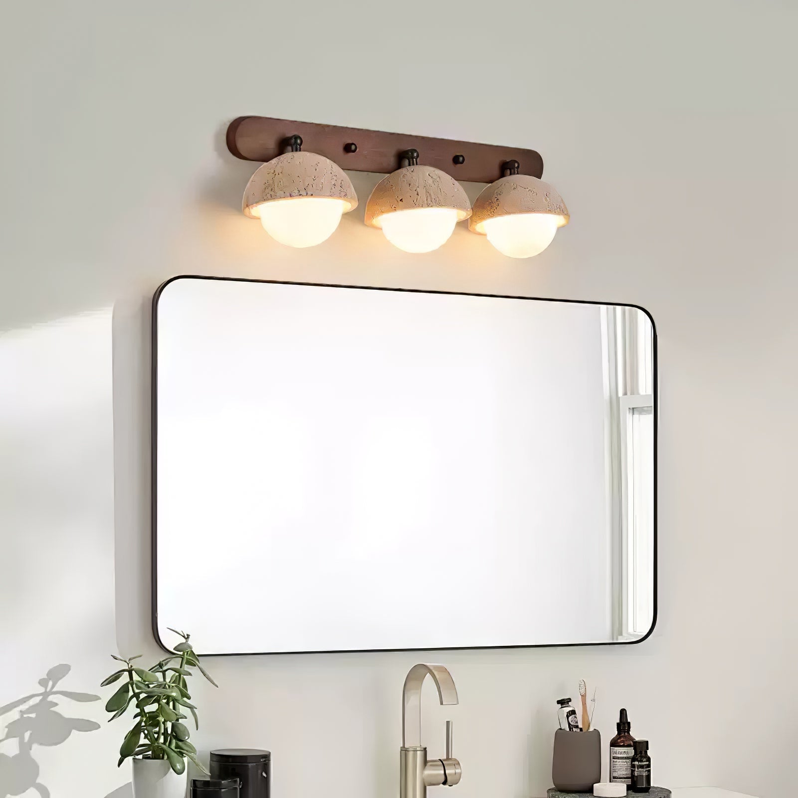 Avtale Arc-Shaped Travertine Wall Light - Blowlighting